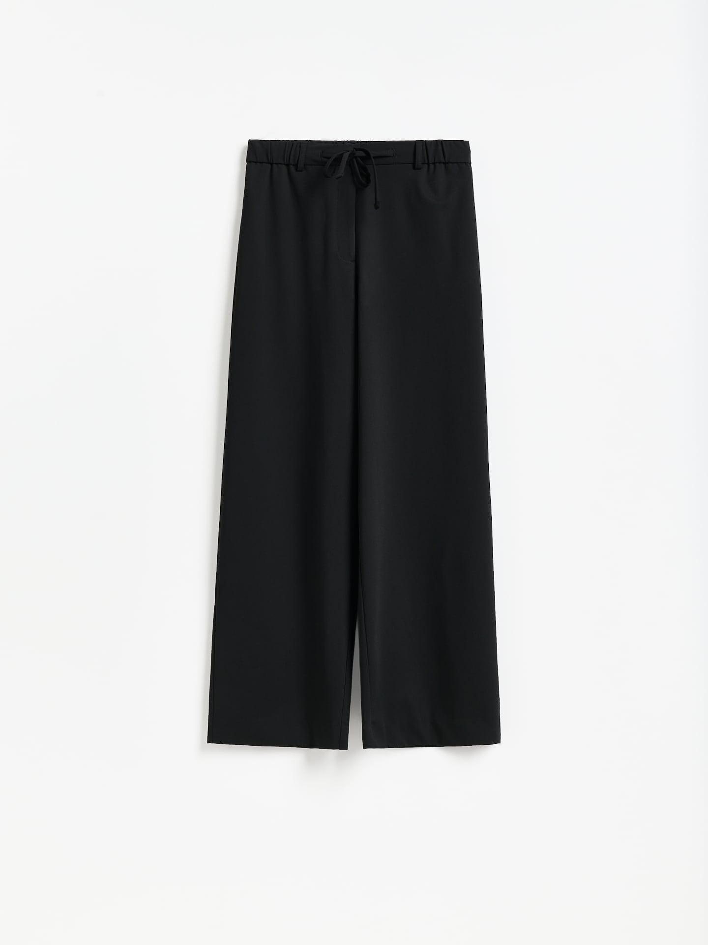 Black Trousers With Tie Detail, Black, large image number 3