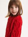 Reserved - Red Cable Knit Jumper, Kids Girls