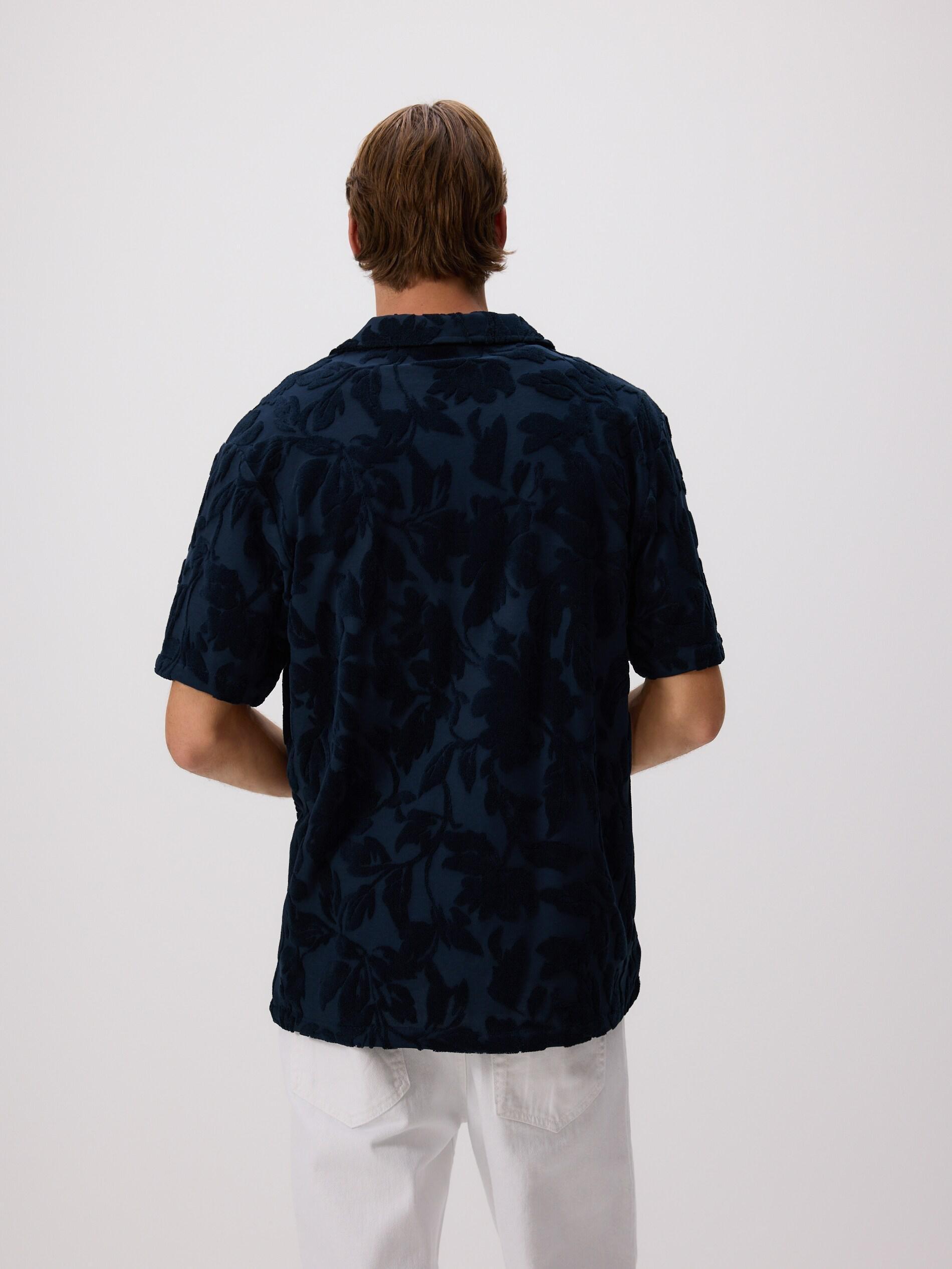 Navy Regular Fit Patterned Shirt, Navy, large image number 2