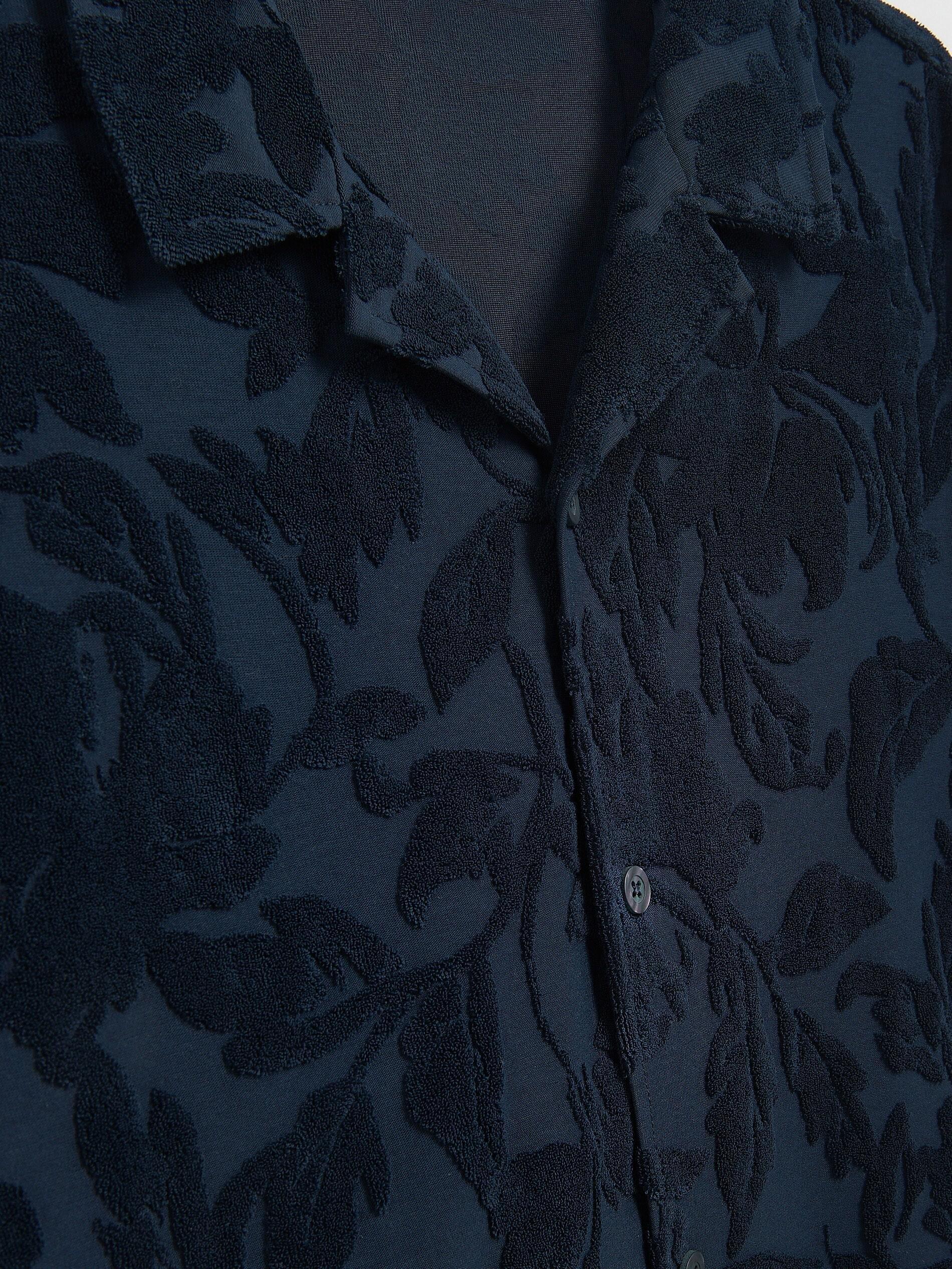 Navy Regular Fit Patterned Shirt, Navy, large image number 4