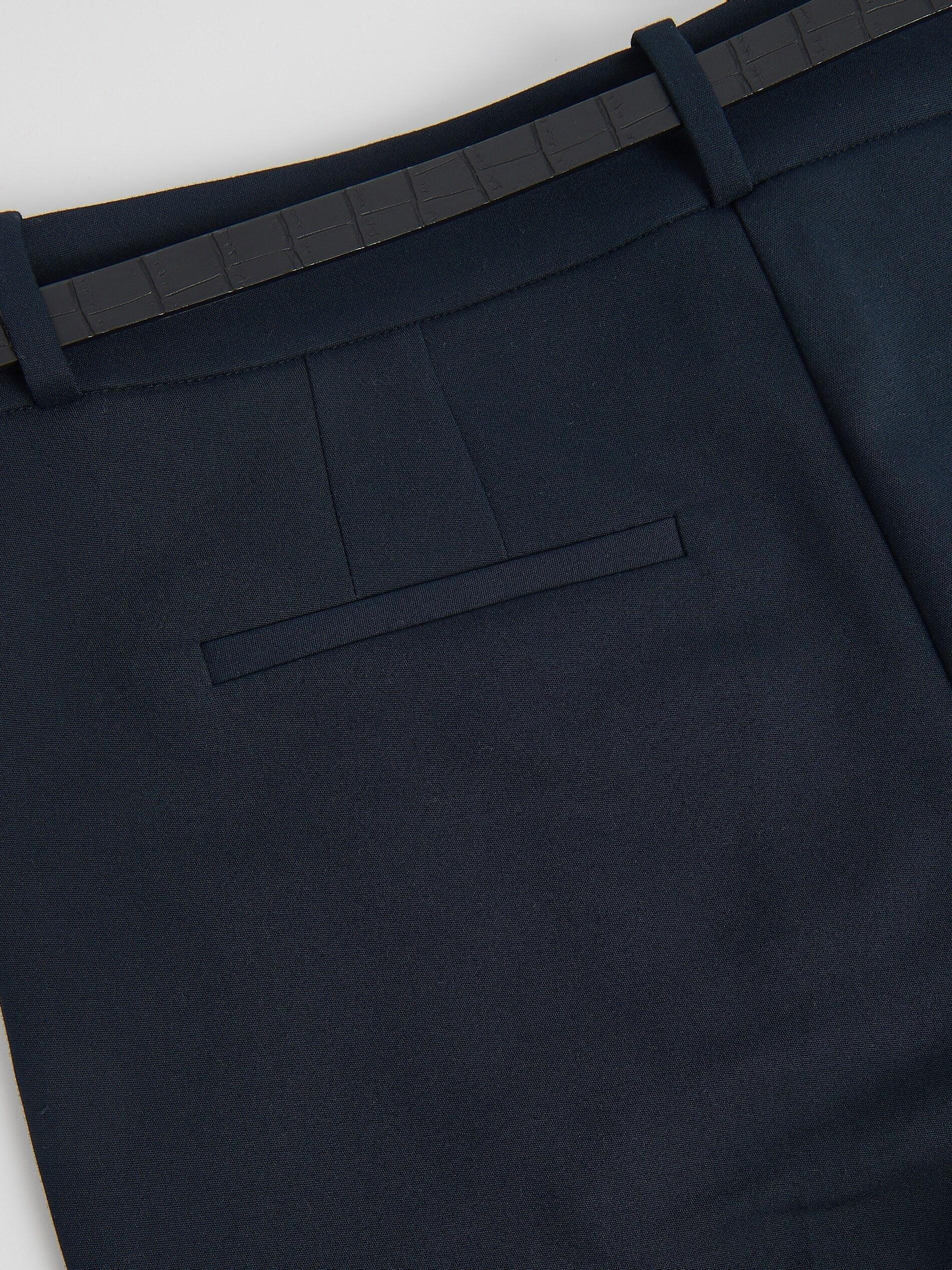 Navy Cigarette pants with belt, Navy, large image number 2