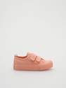 Reserved - Peach Cotton Sneakers With Velcro