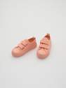 Reserved - Peach Cotton Sneakers With Velcro