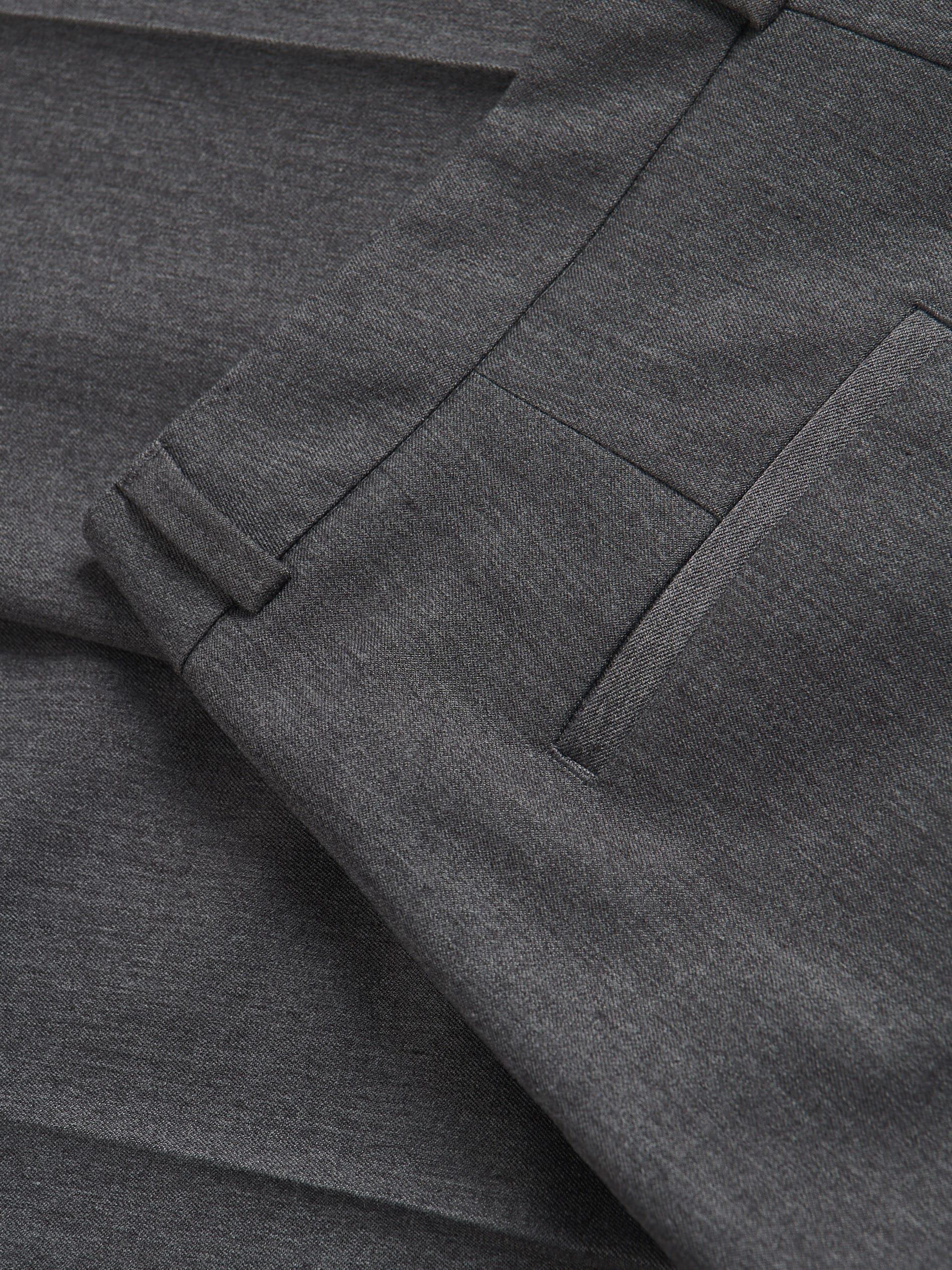 MID GREY Loose trousers with crease, , large image number 5
