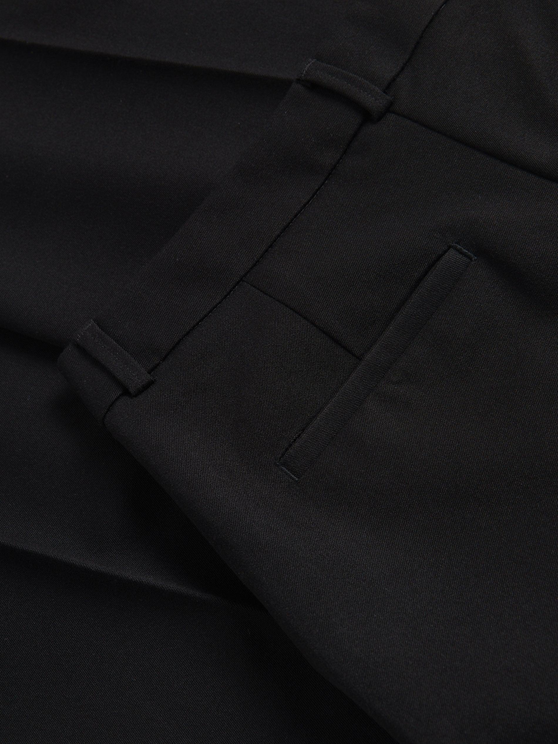 Black Loose Trousers With Crease, Black, large image number 5