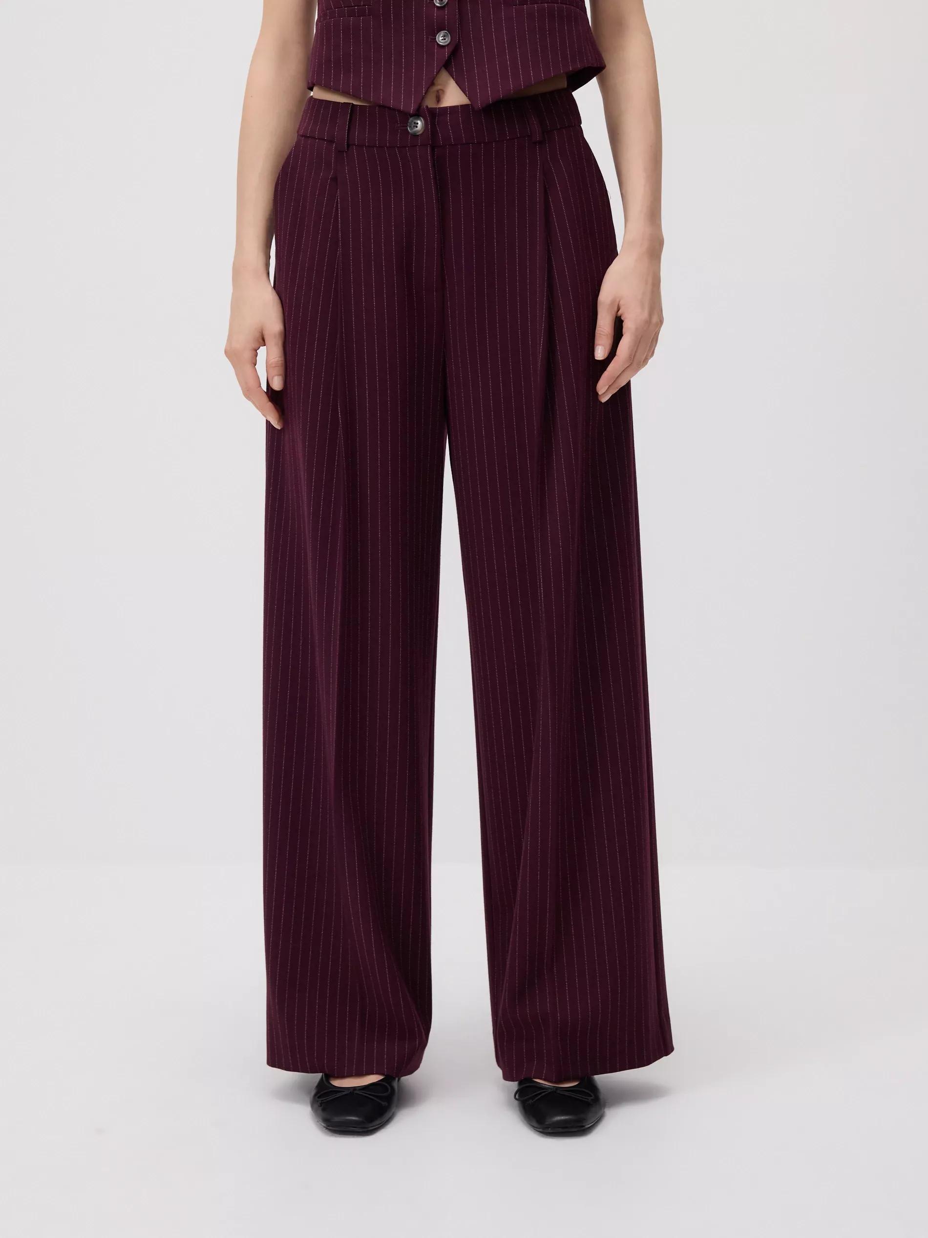 Multicolor Loose Trousers With Crease, Multicolor, large image number 2