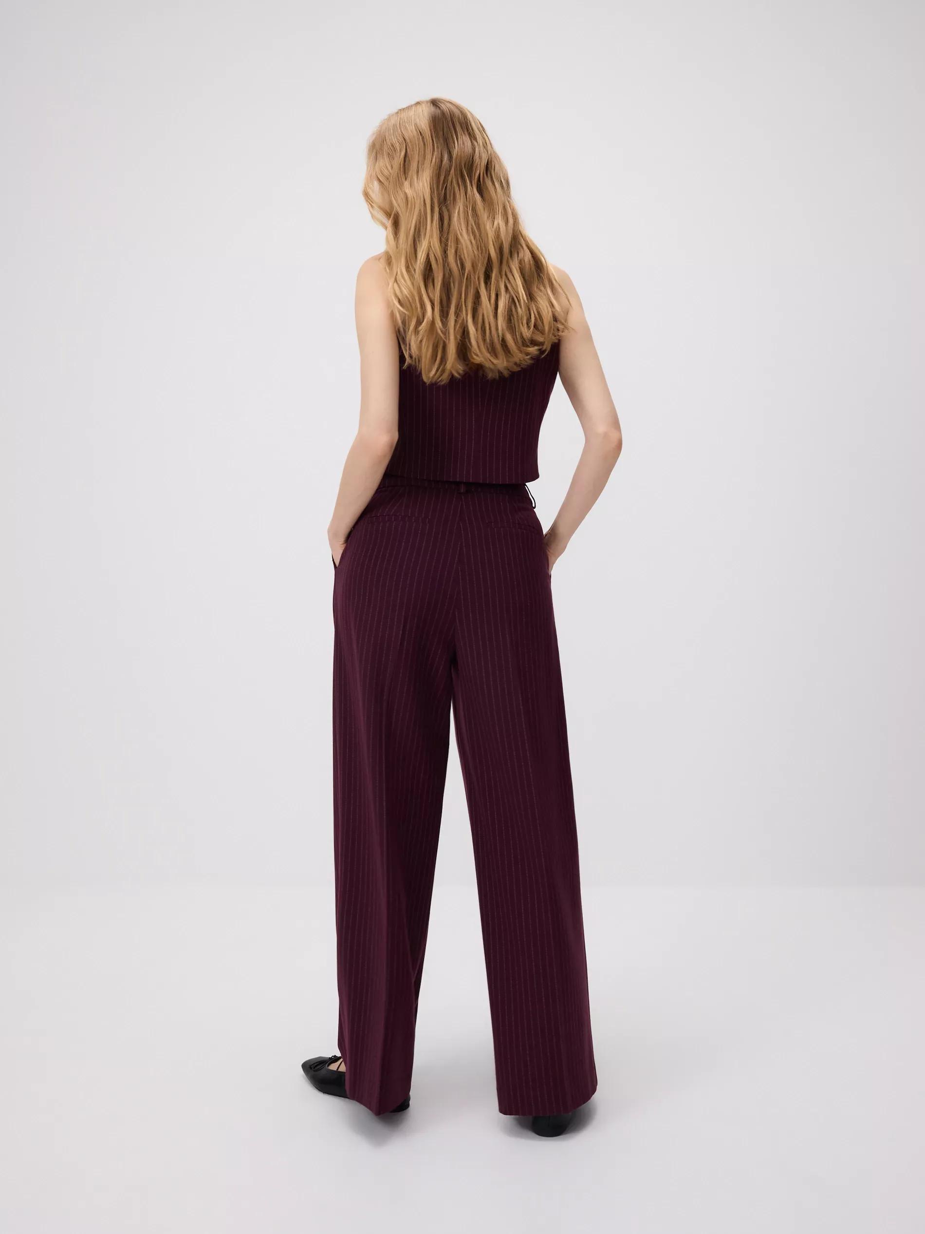 Multicolor Loose Trousers With Crease, Multicolor, large image number 3