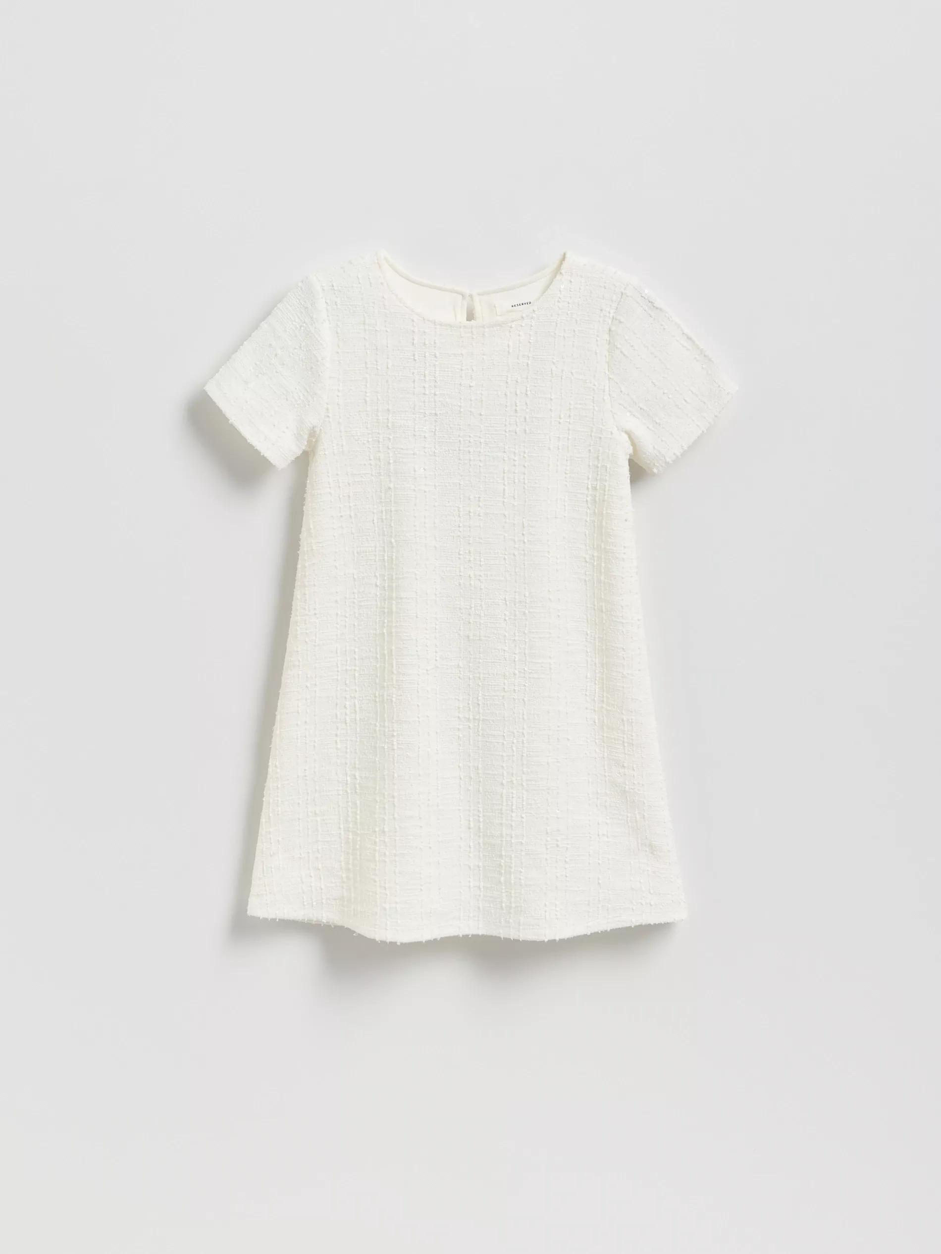 Cream Dress, Kids Girl, Ivory, large image number 3