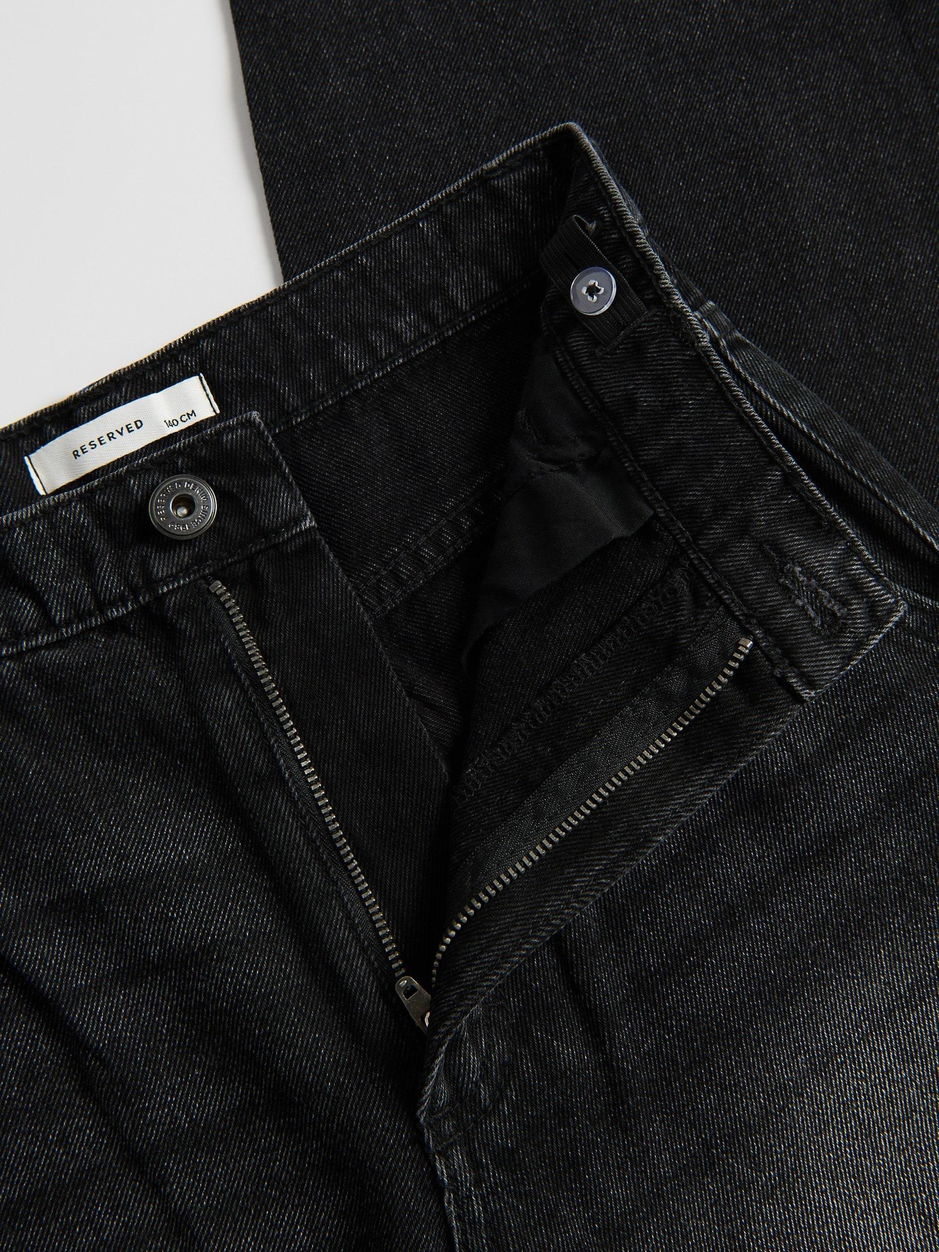 Black Skater Jeans With Keychain, Black, large image number 5