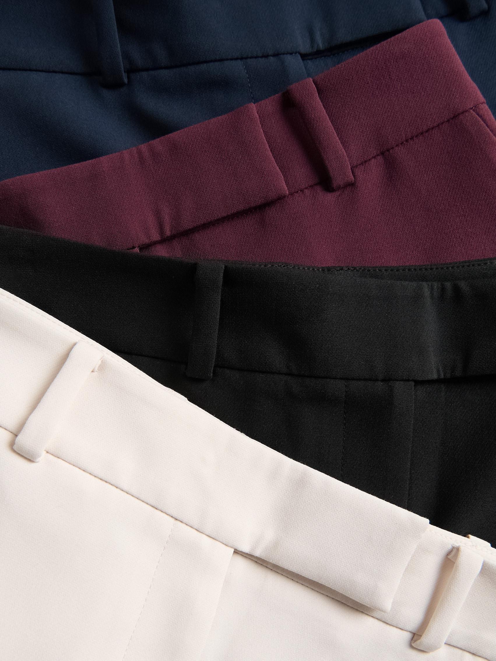 BLACK Flare trousers with pressed crease, Black, large image number 5