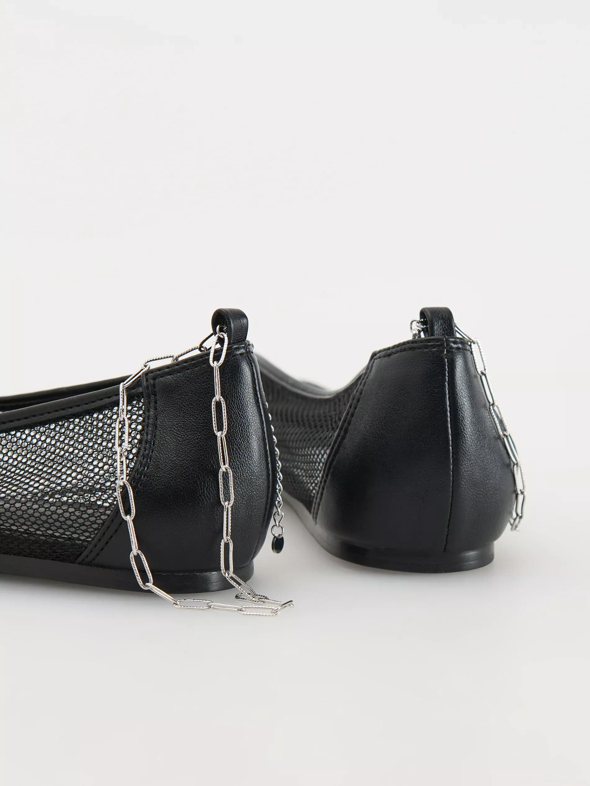 Black Rounded Loafer Shoes, , large image number 2