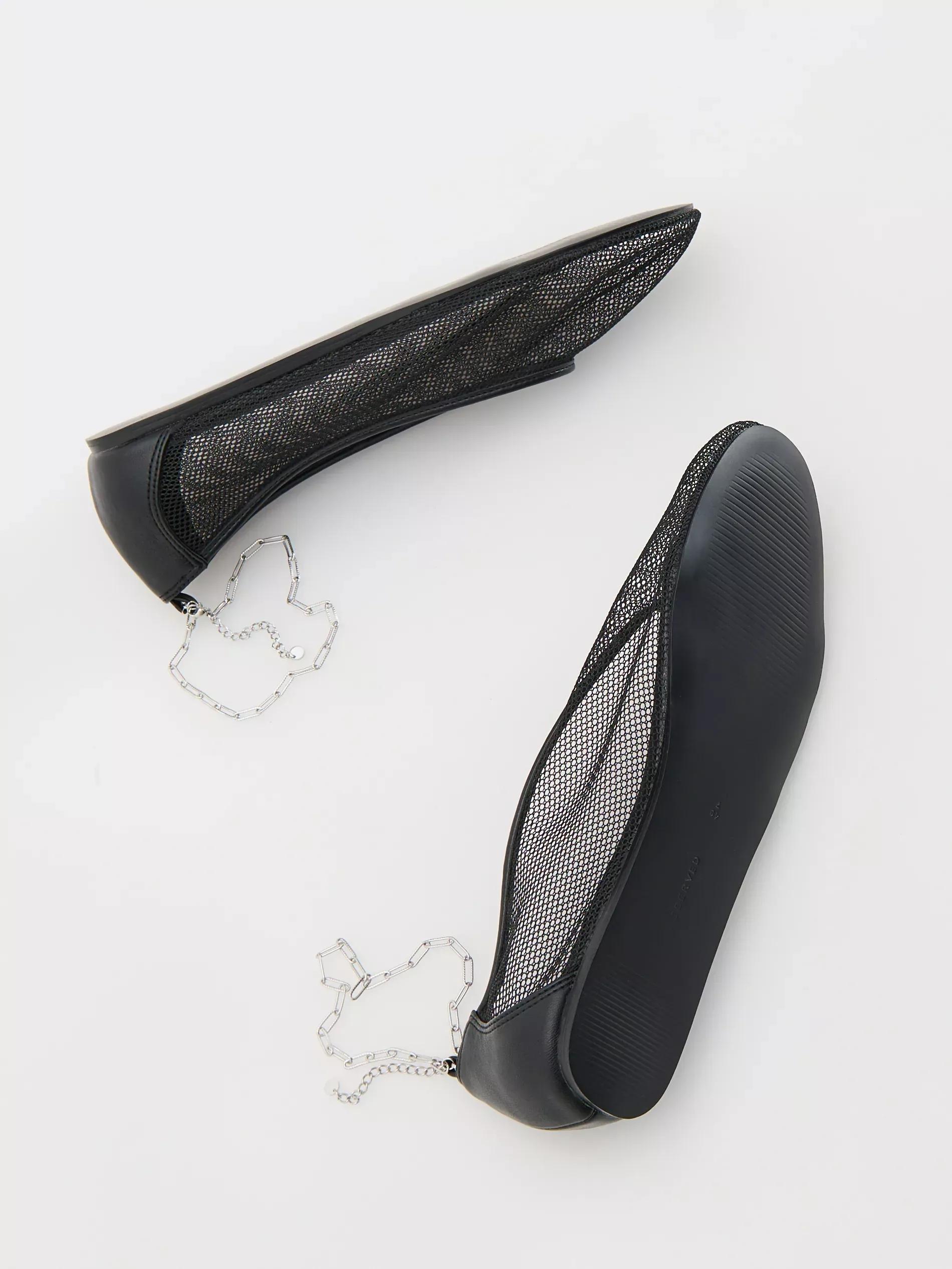 Black Rounded Loafer Shoes, , large image number 5