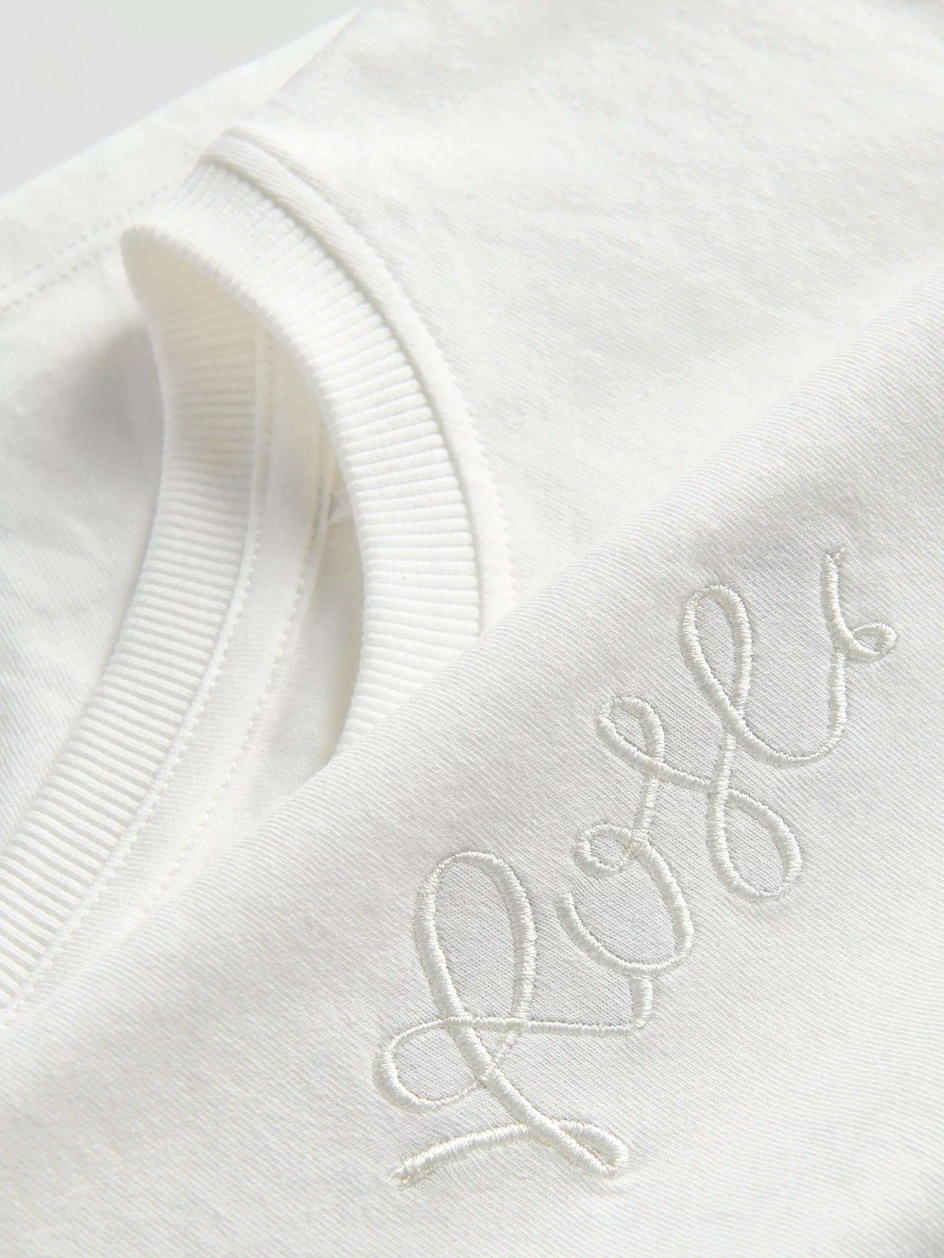 Cream Embroidered T-Shirt, , large image number 3