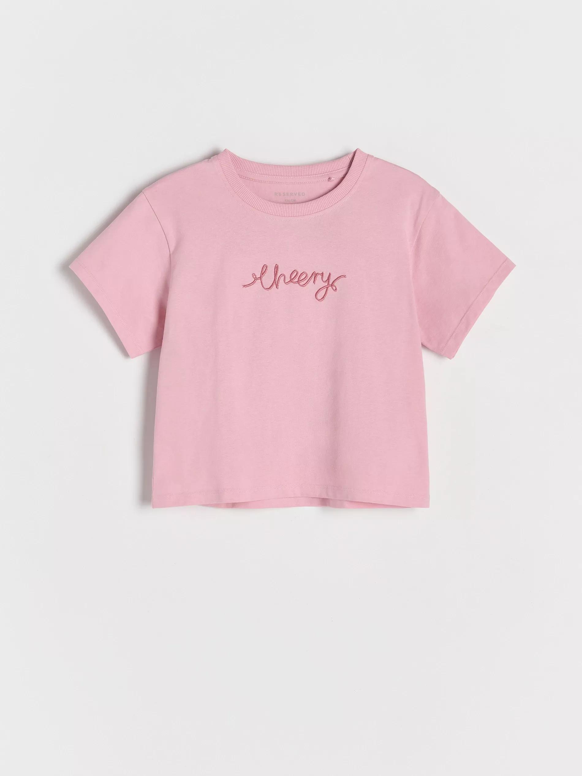 Pink Embroidered T-Shirt, , large image number 1