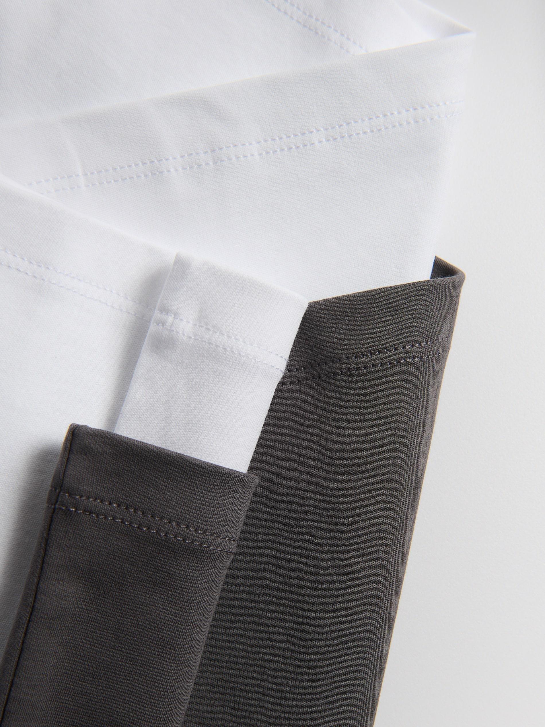 Grey Slim Pima Cotton Tee, Grey, large image number 5
