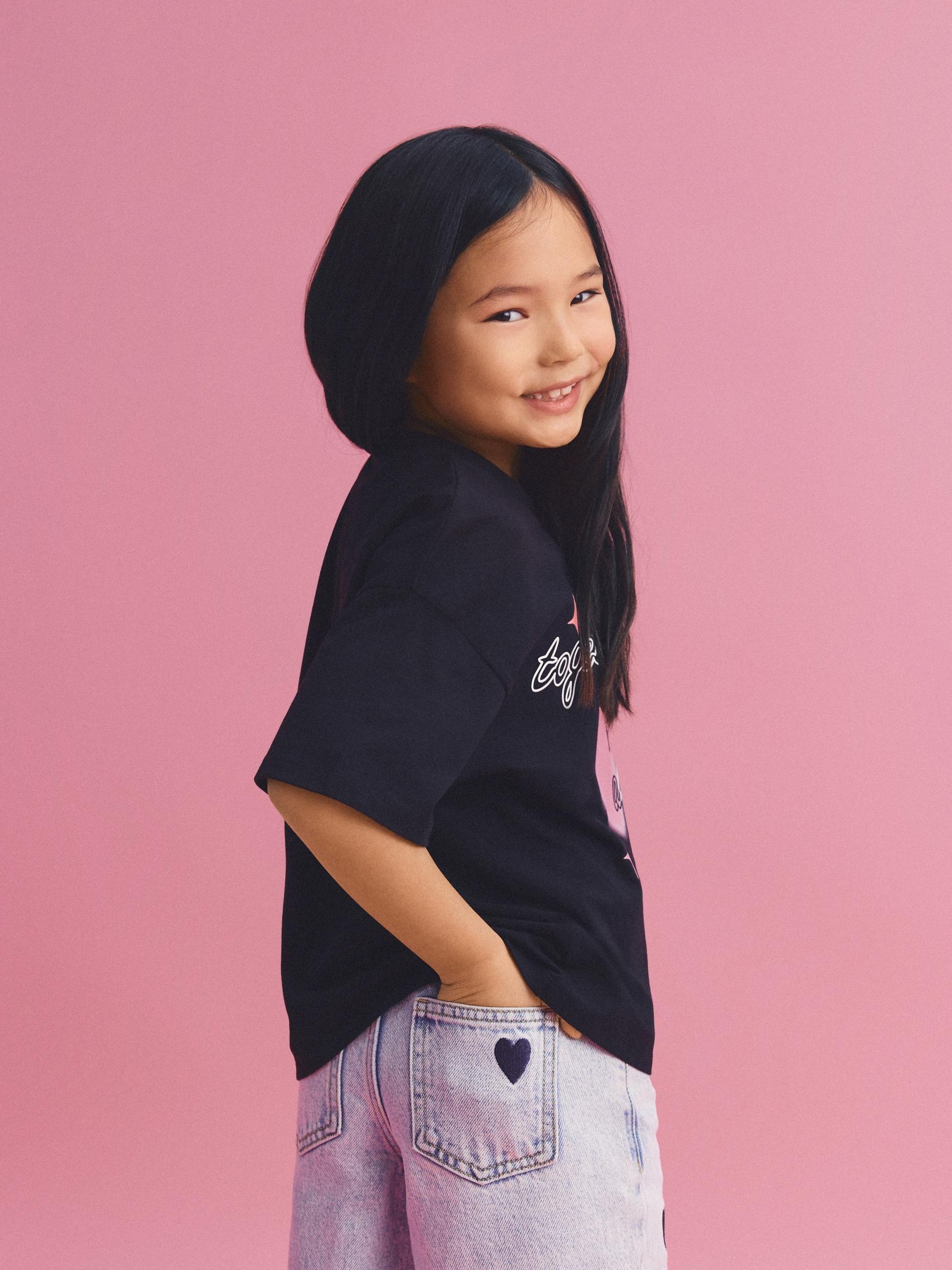 Blue Wide Leg Jeans With Embroidery Detailing, Blue, large image number 2