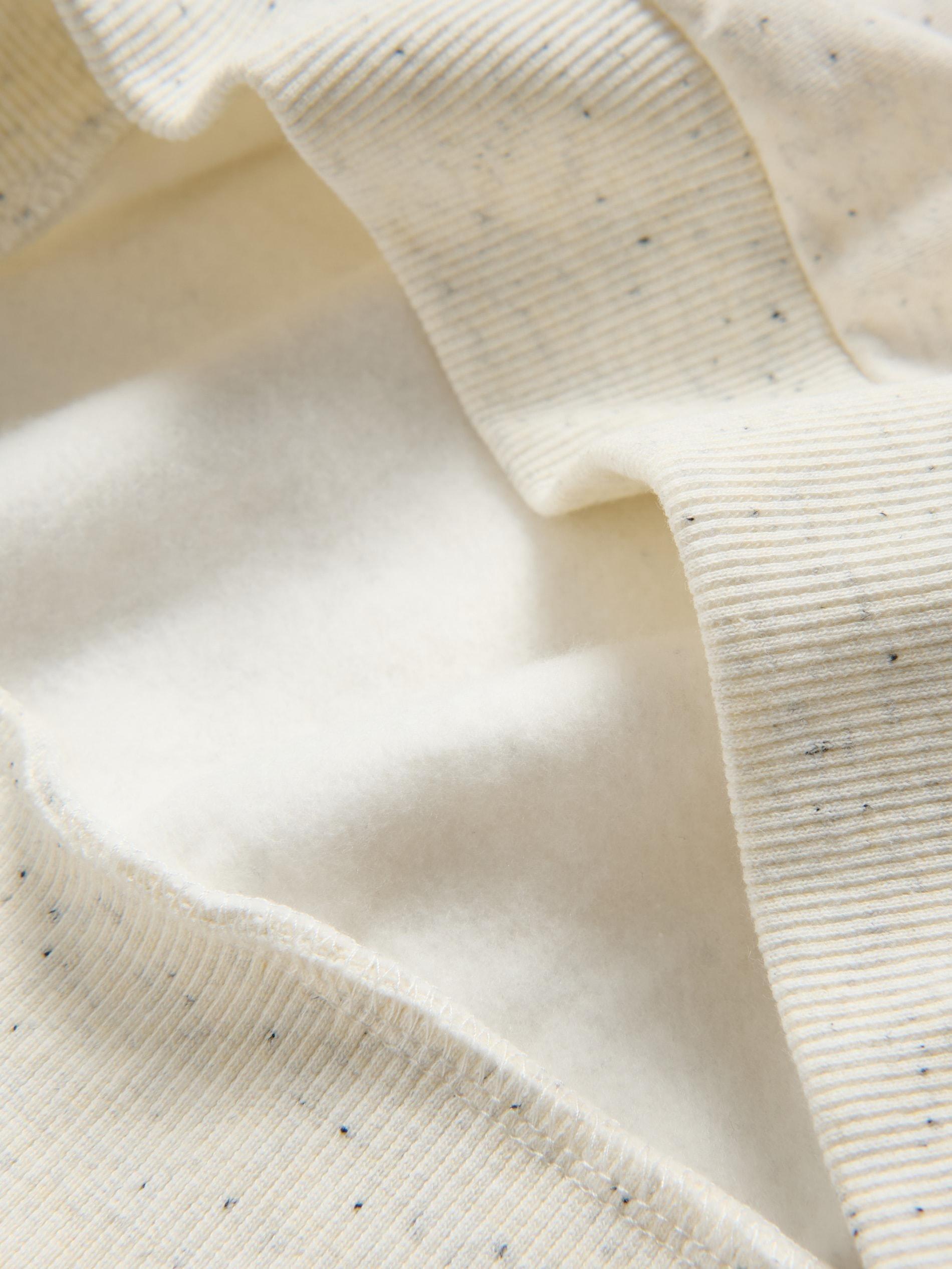 Cream Christmas Sweatshirt With Gingerbread Man, Ivory, large image number 4