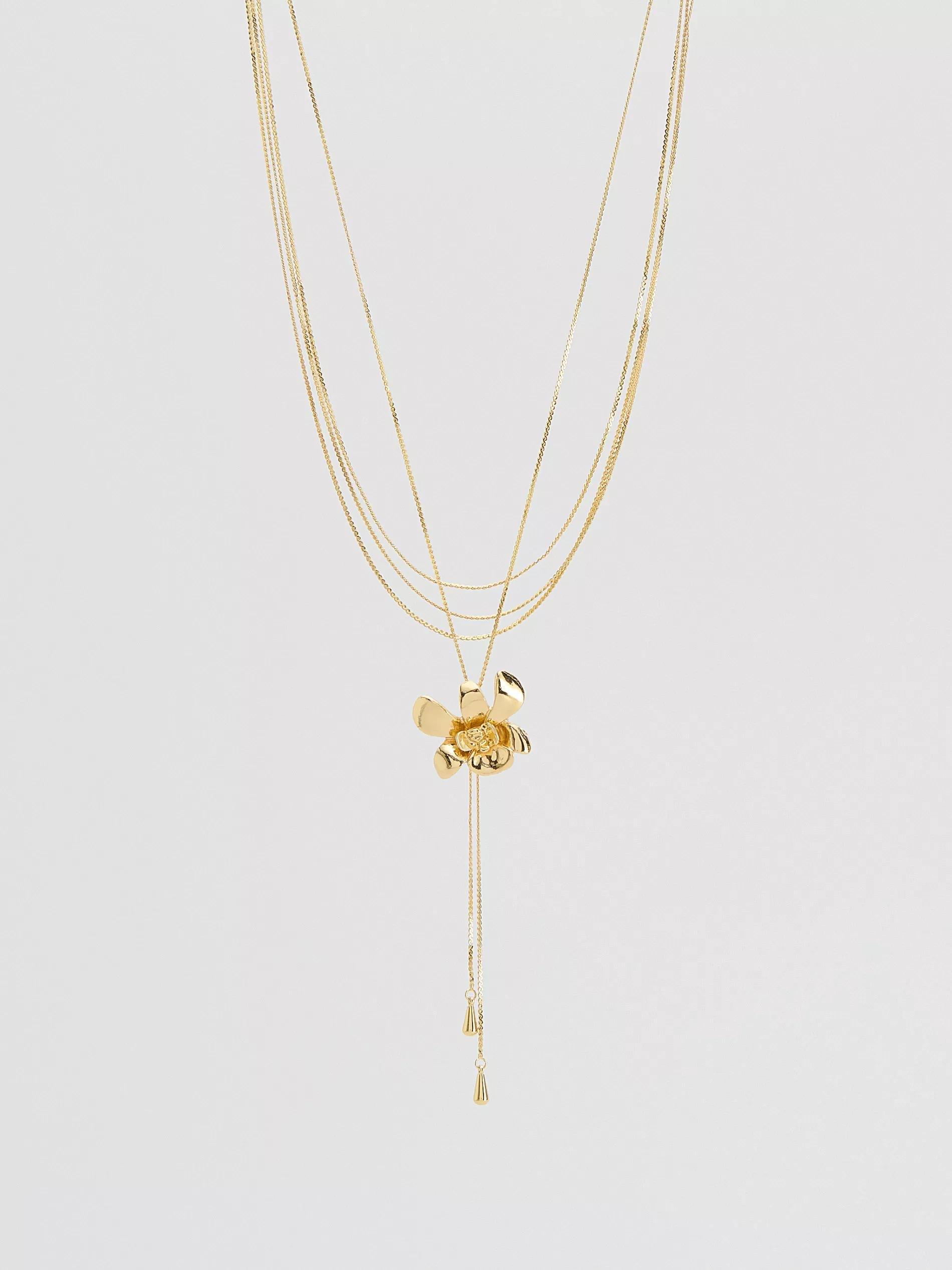 GOLDEN Necklaces set, Golden, large image number 0