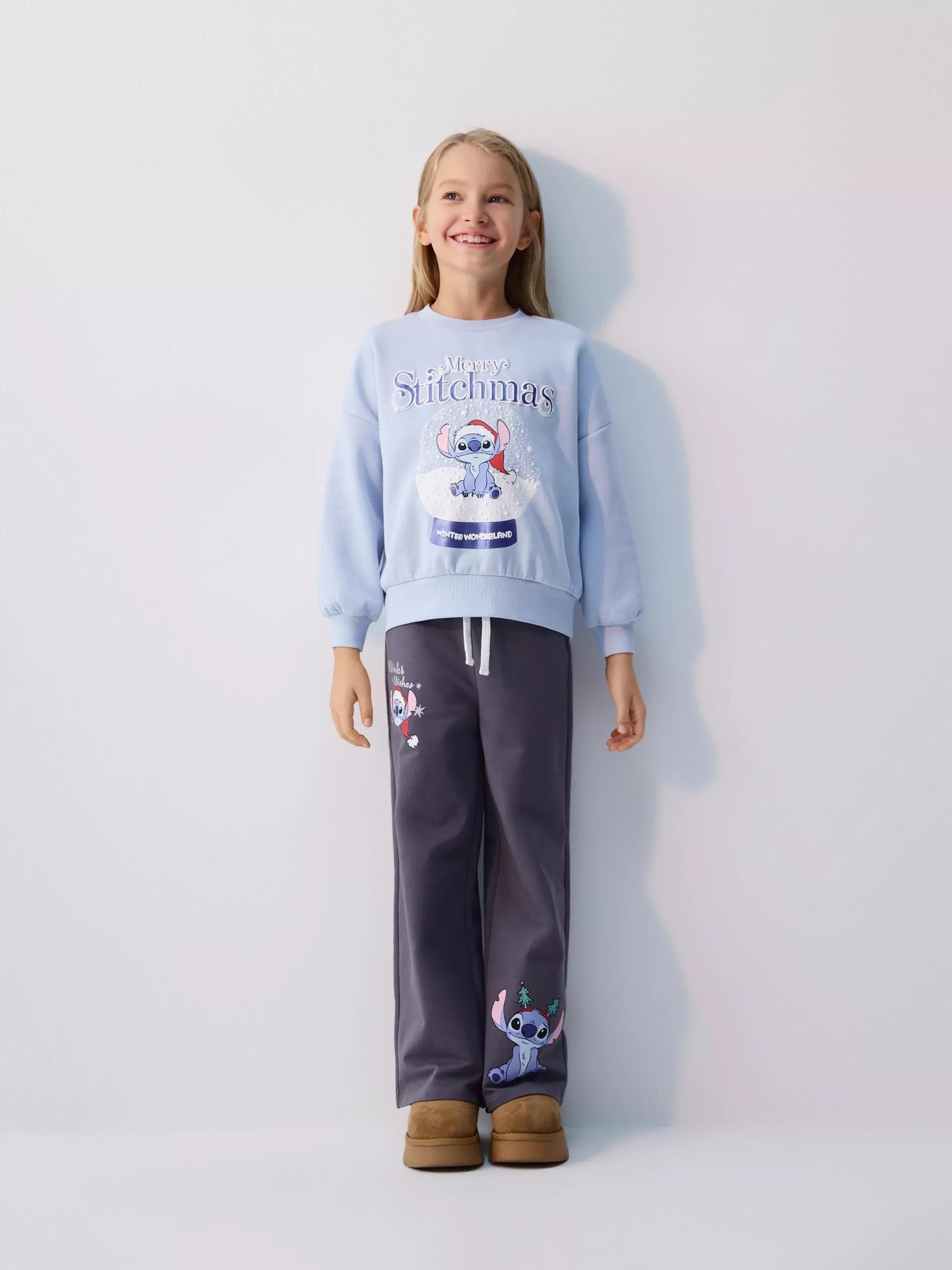 GIRLS` JOGGING T OP LIGHT BLUE, Blue, medium
