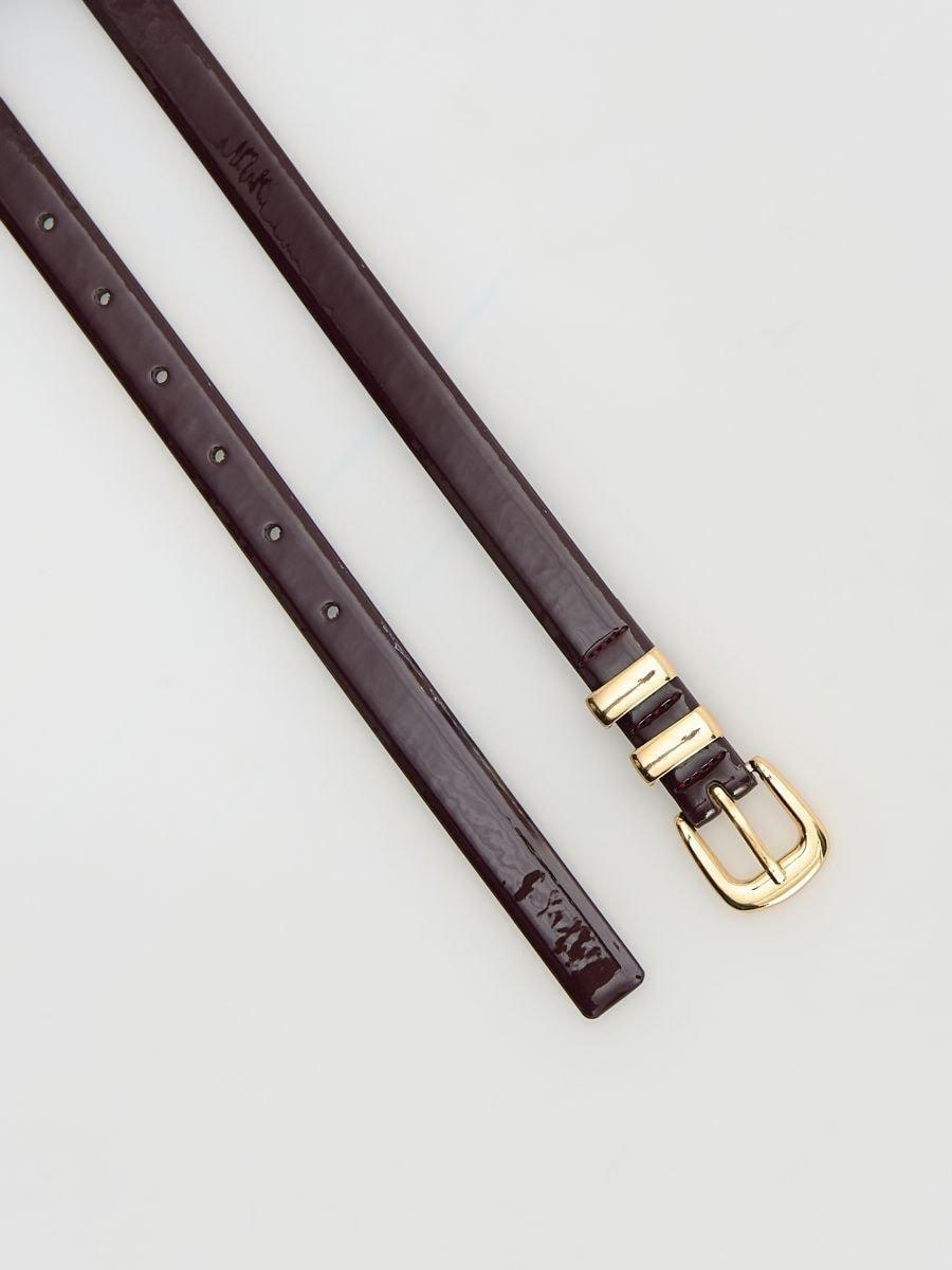 Brown Belt, Burgundy, large image number 1