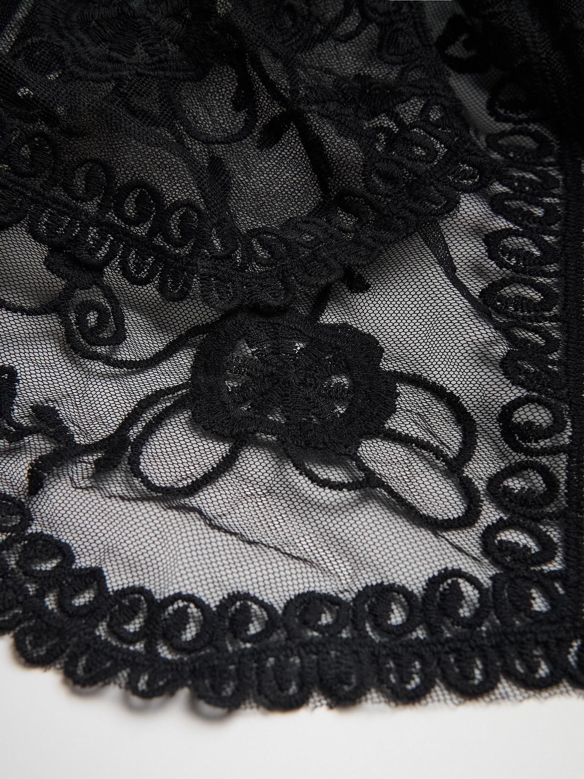 Black Beach Cover Up, Black, large image number 1