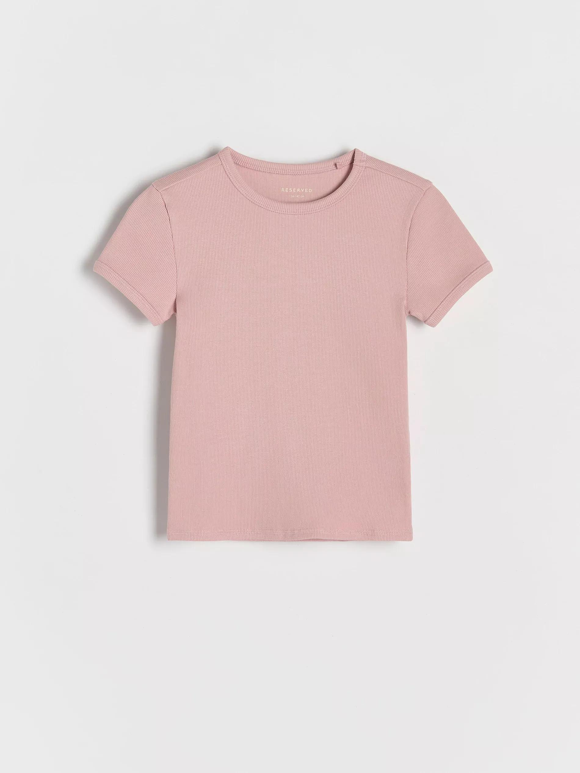 Pink Striped Knit T-Shirt, , large image number 0