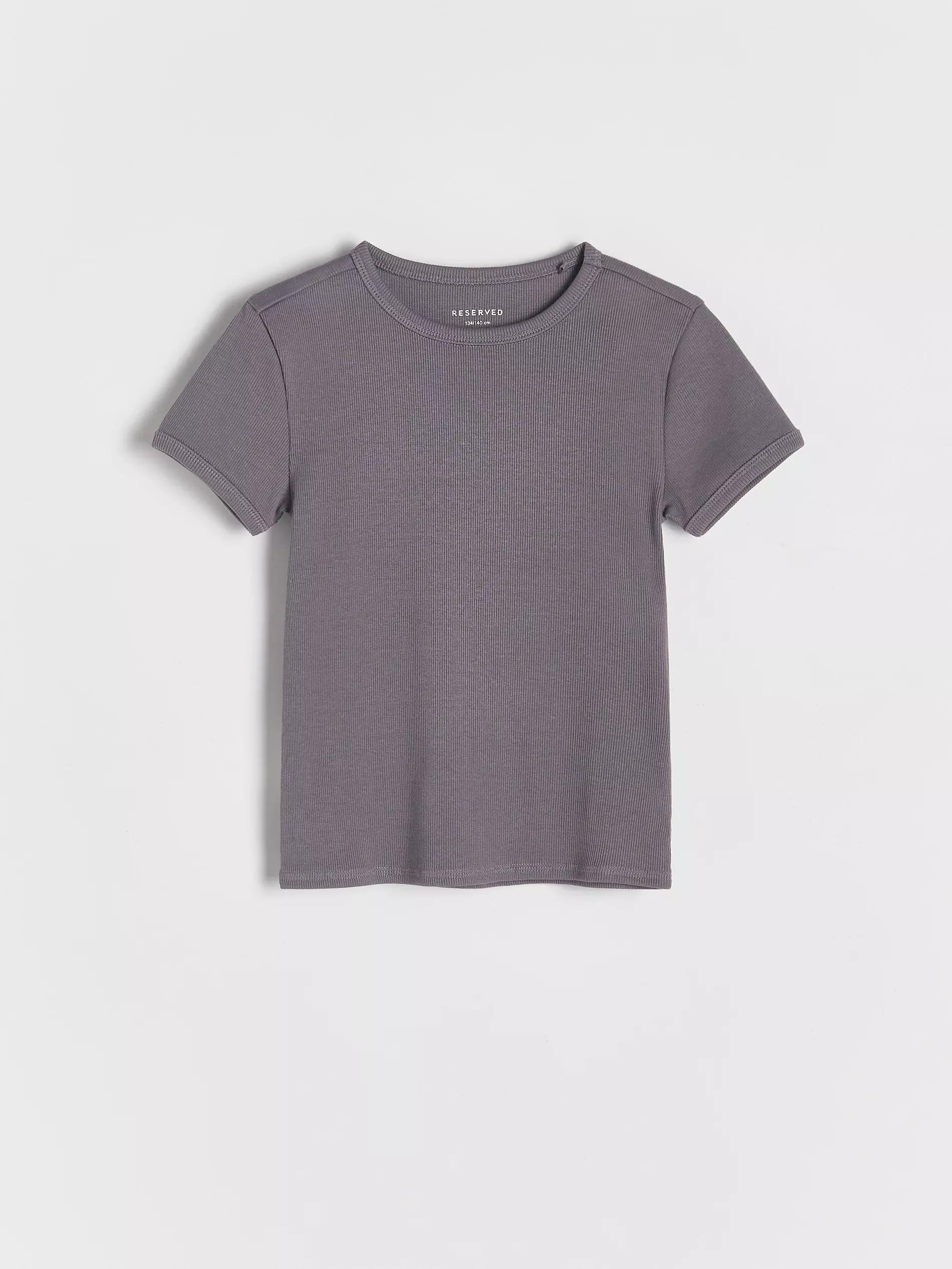 Purple Striped Knit T-Shirt, , large image number 0