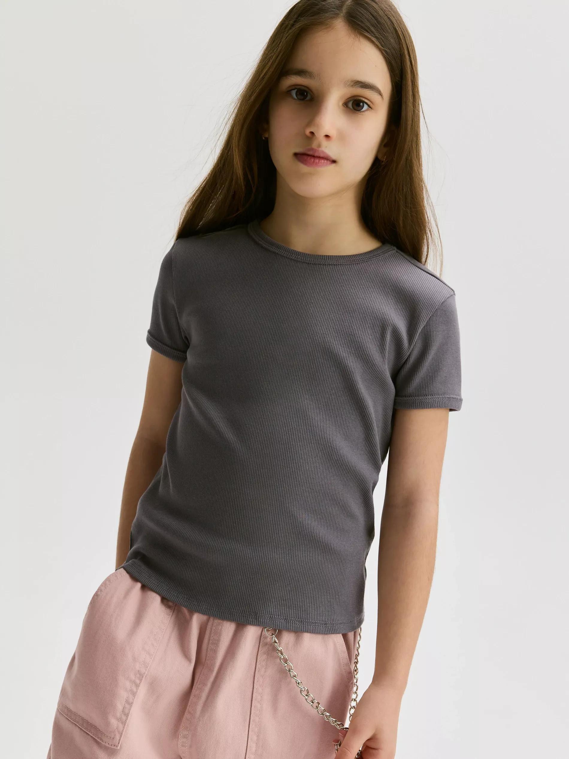 Purple Striped Knit T-Shirt, , large image number 2