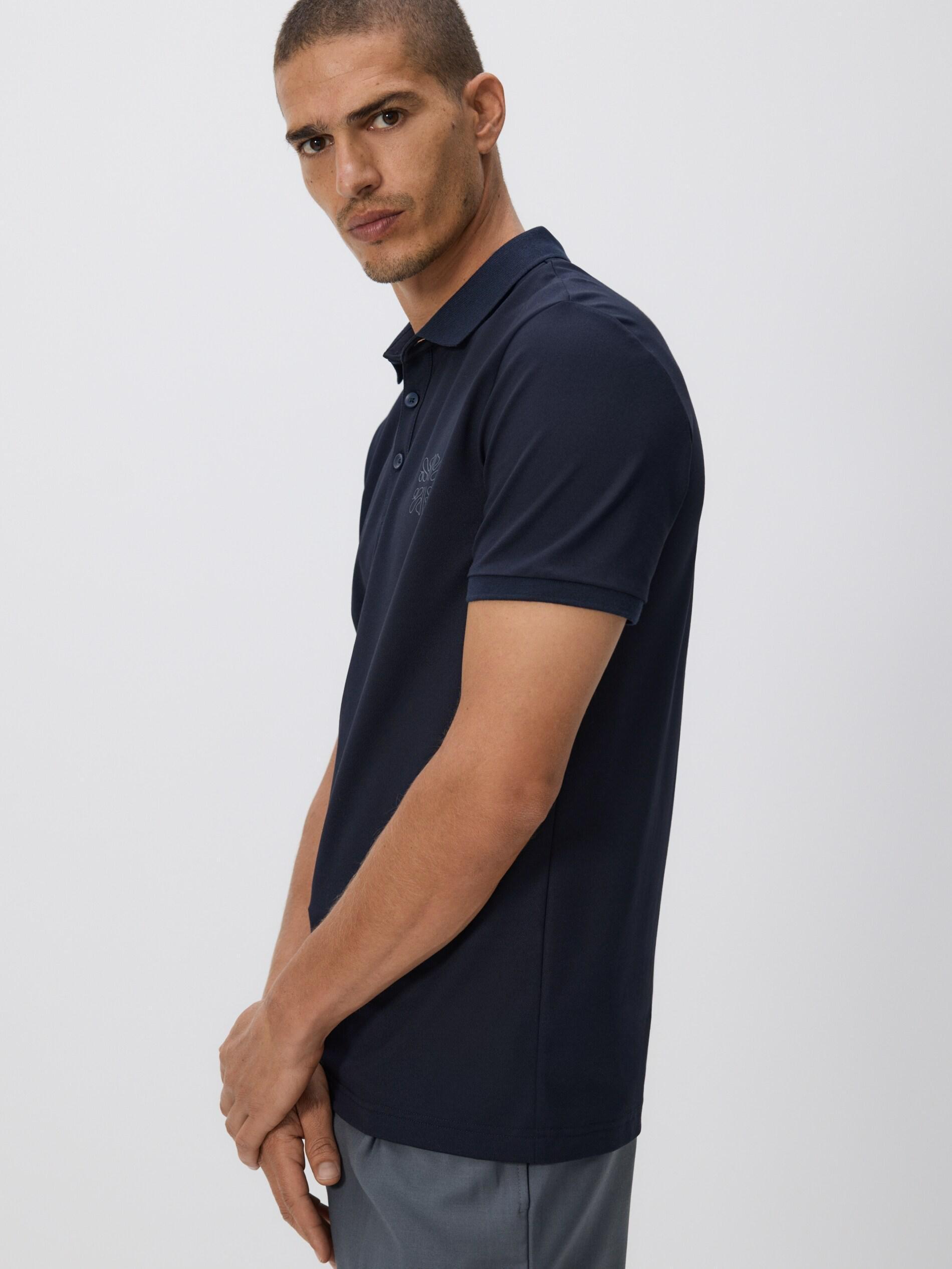 Navy Regular Fit Polo Shirt, Navy, large image number 0