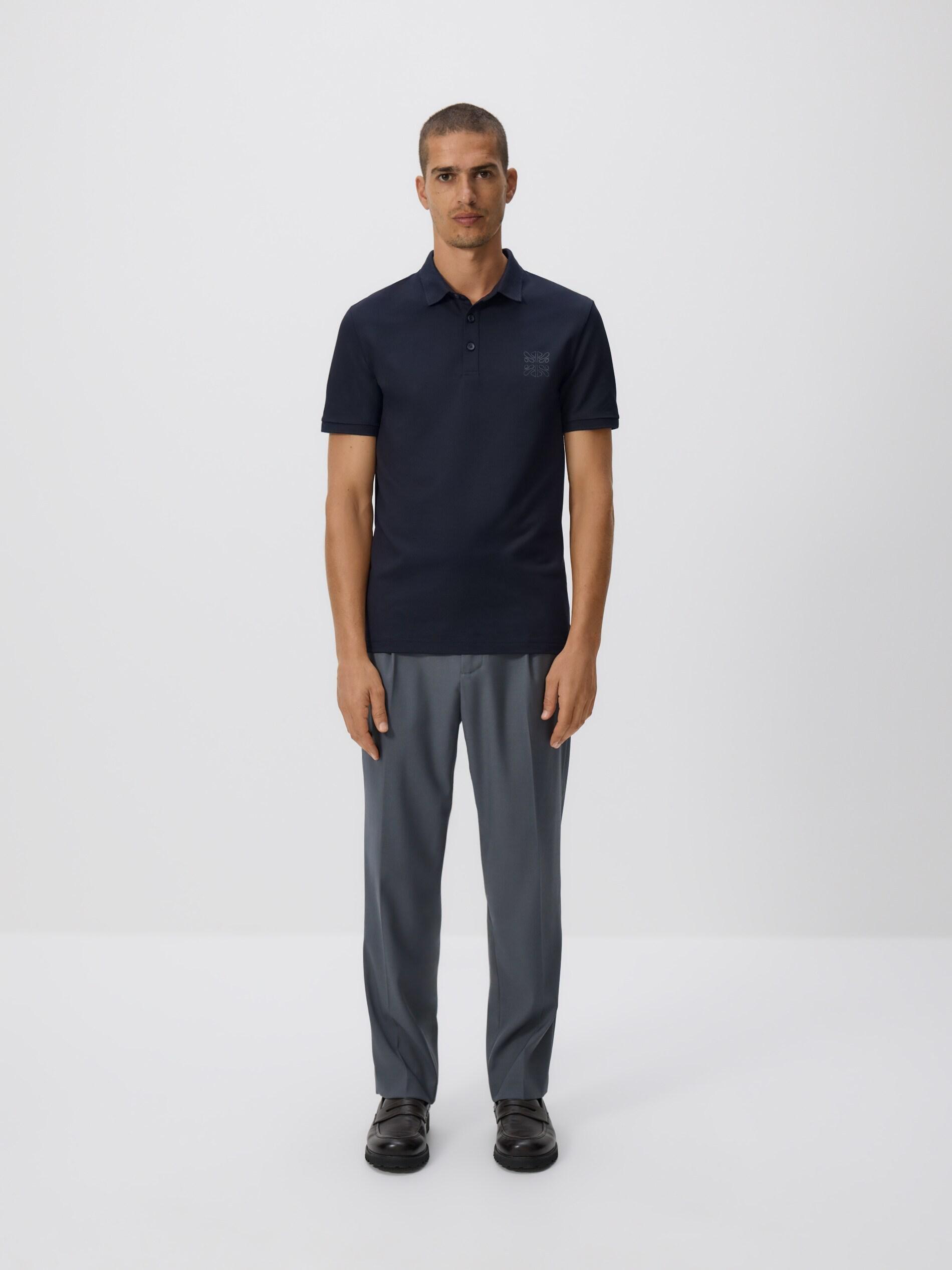 Navy Regular Fit Polo Shirt, Navy, medium