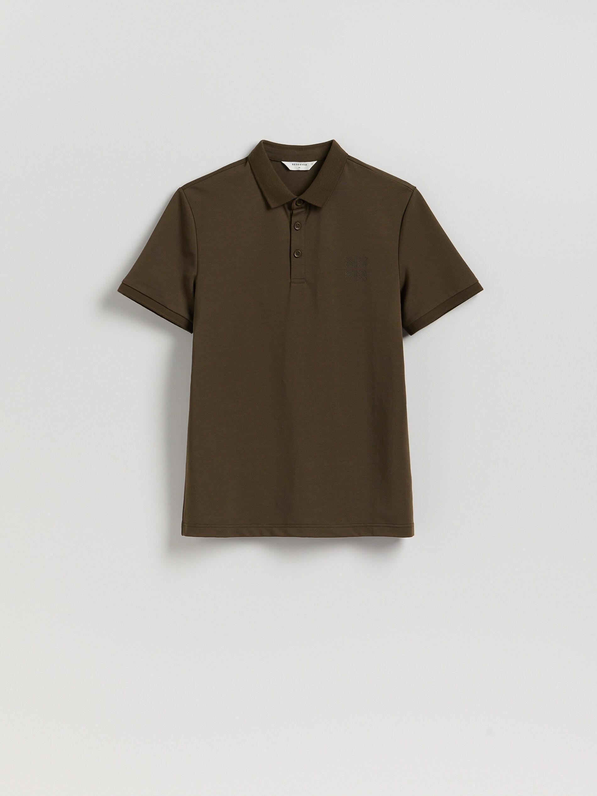 Green Regular Fit Polo Shirt, Khaki, large image number 4