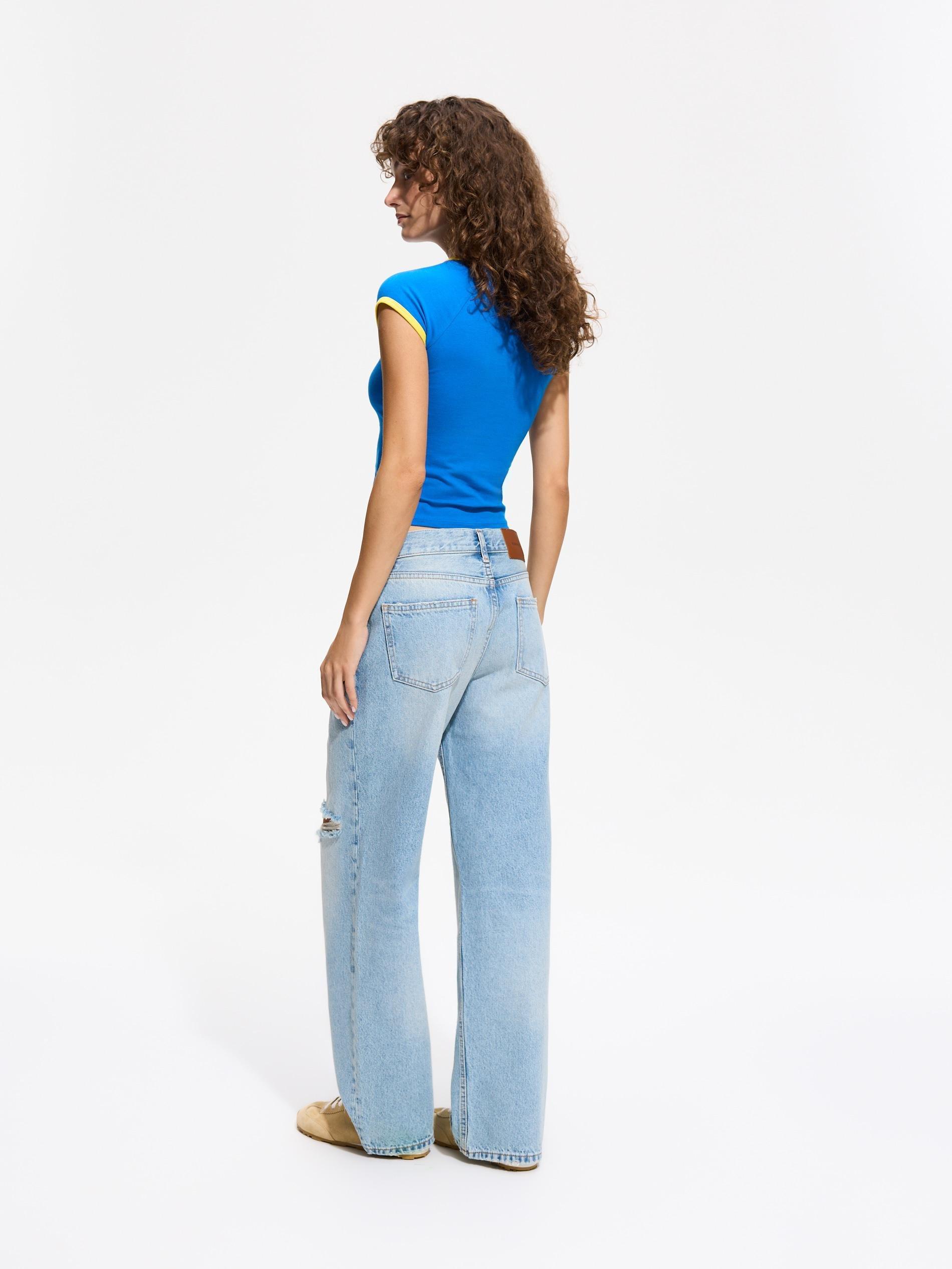 Blue Baggy Jeans, Blue, large image number 2
