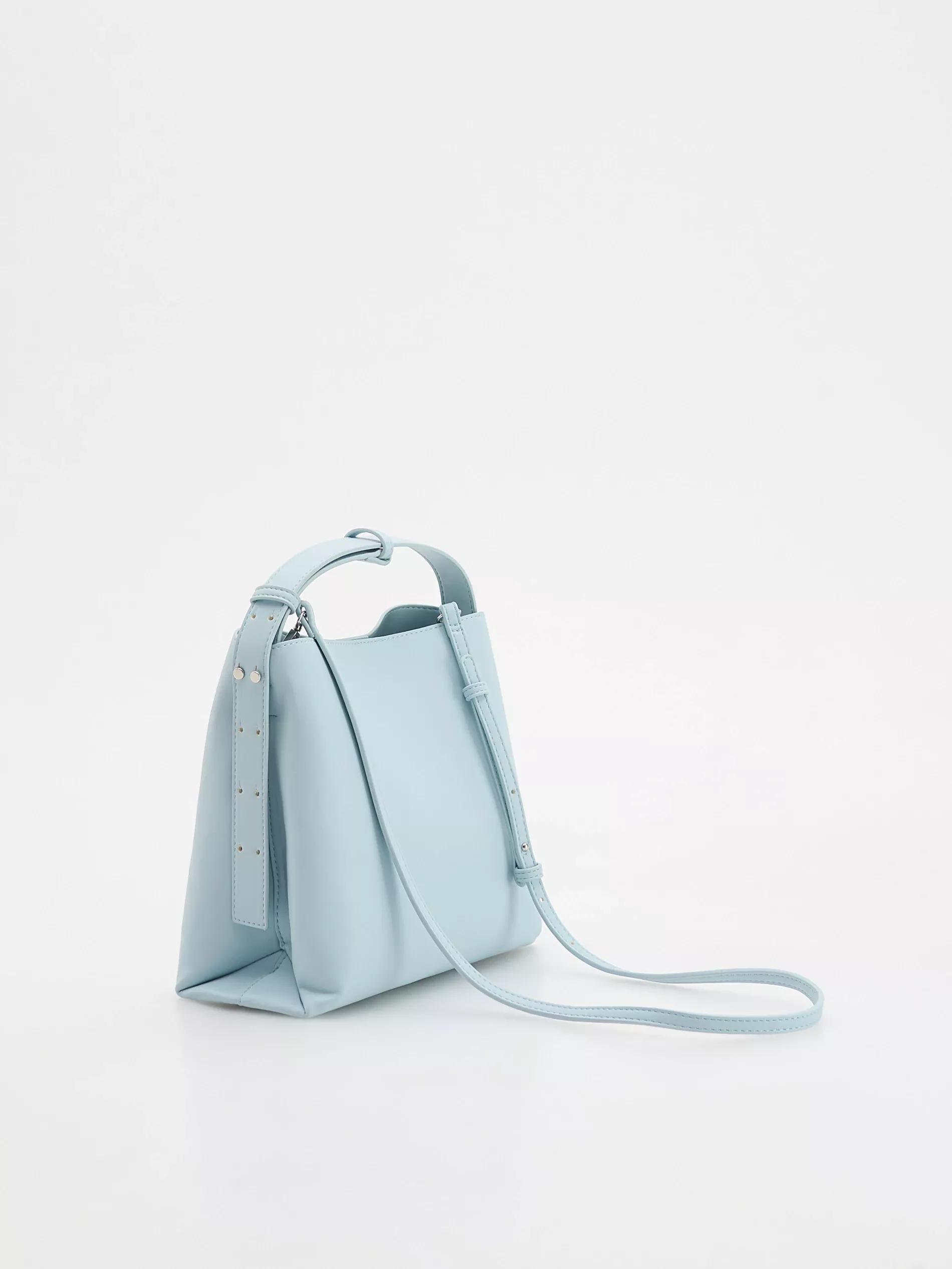 Blue Shopper Bag, Blue, large image number 2