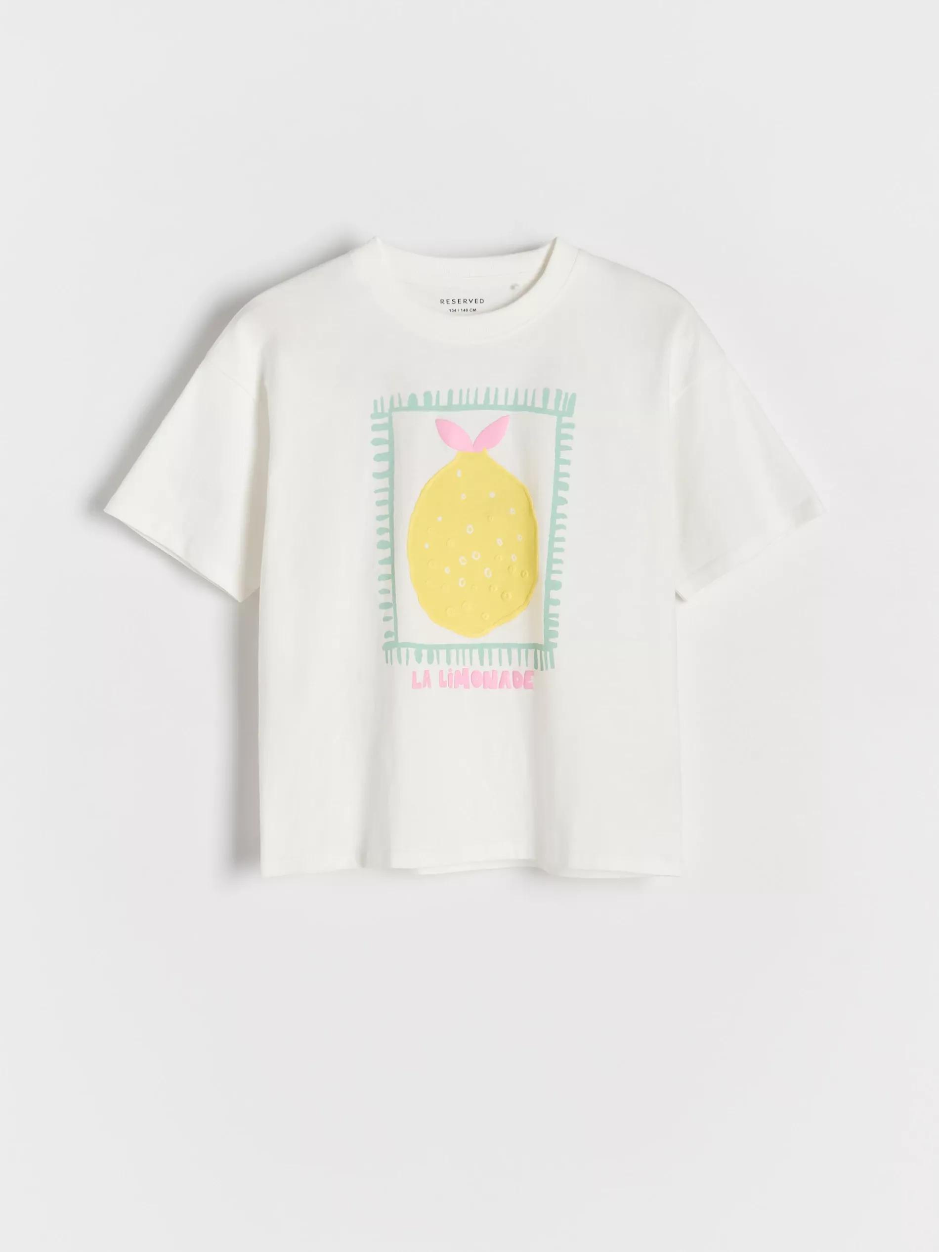Cream Printed T-Shirt, , large image number 0