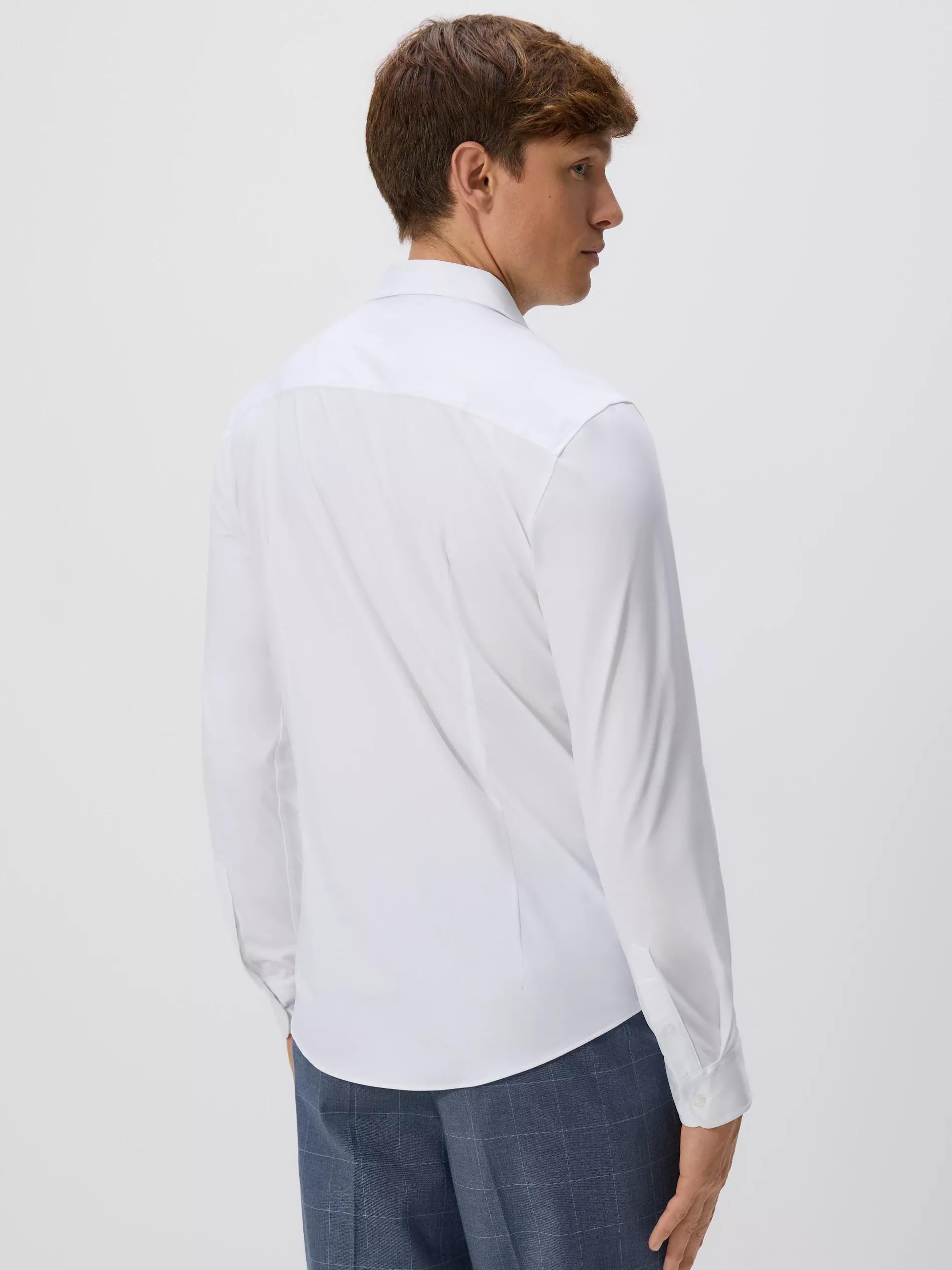 White Slim Fit Shirt, White, medium