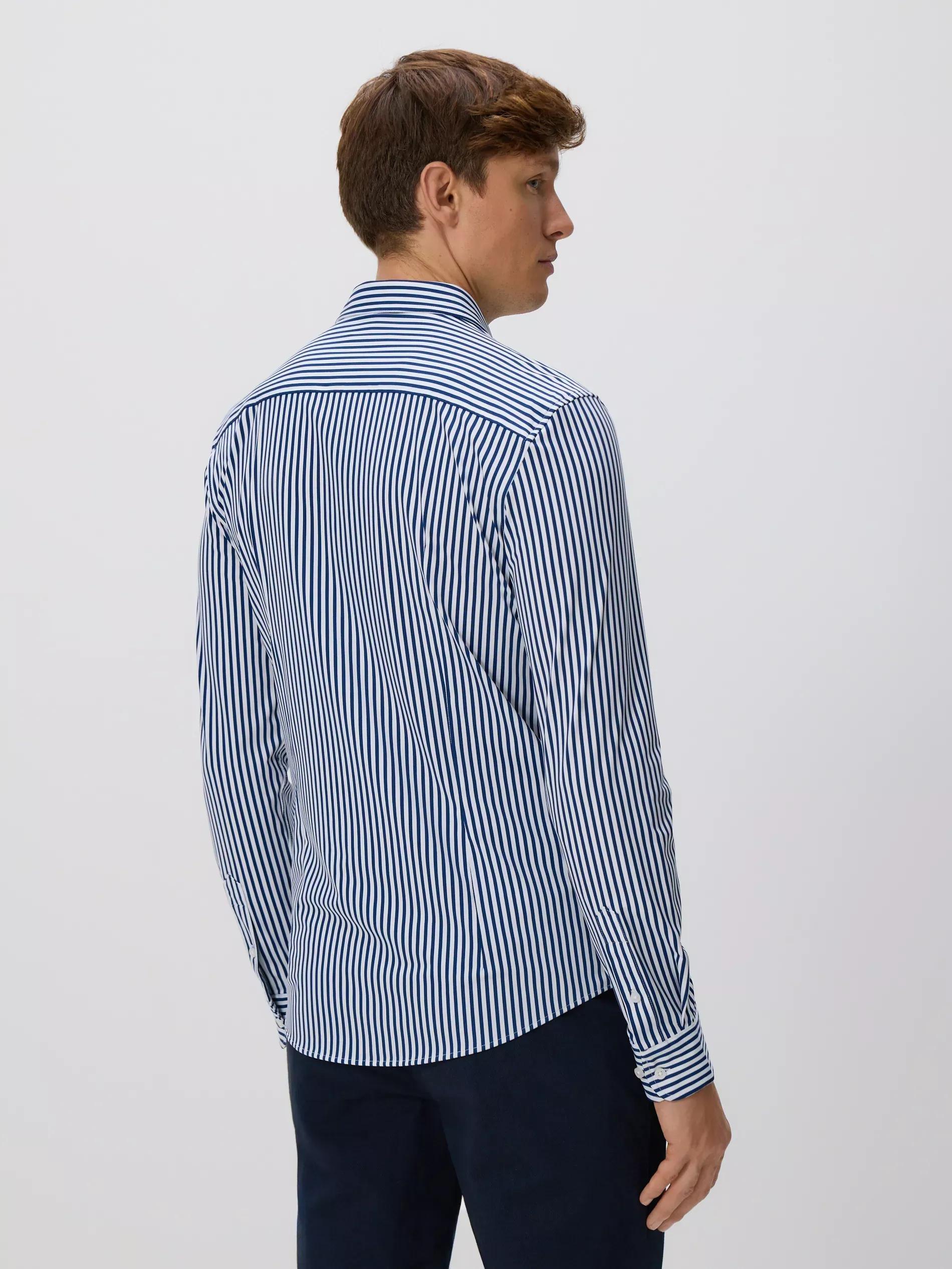 Navy Slim Fit Shirt, Navy, large image number 2