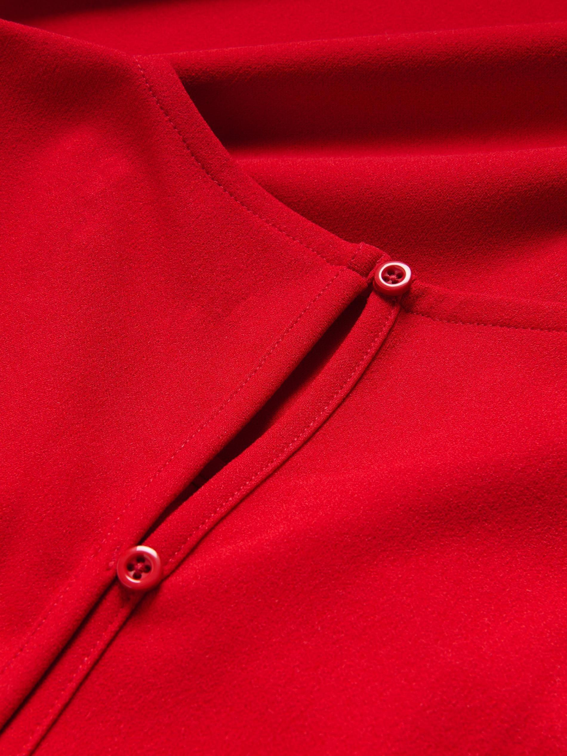 Red Jumpsuit With Bow Detail, Red, large image number 3