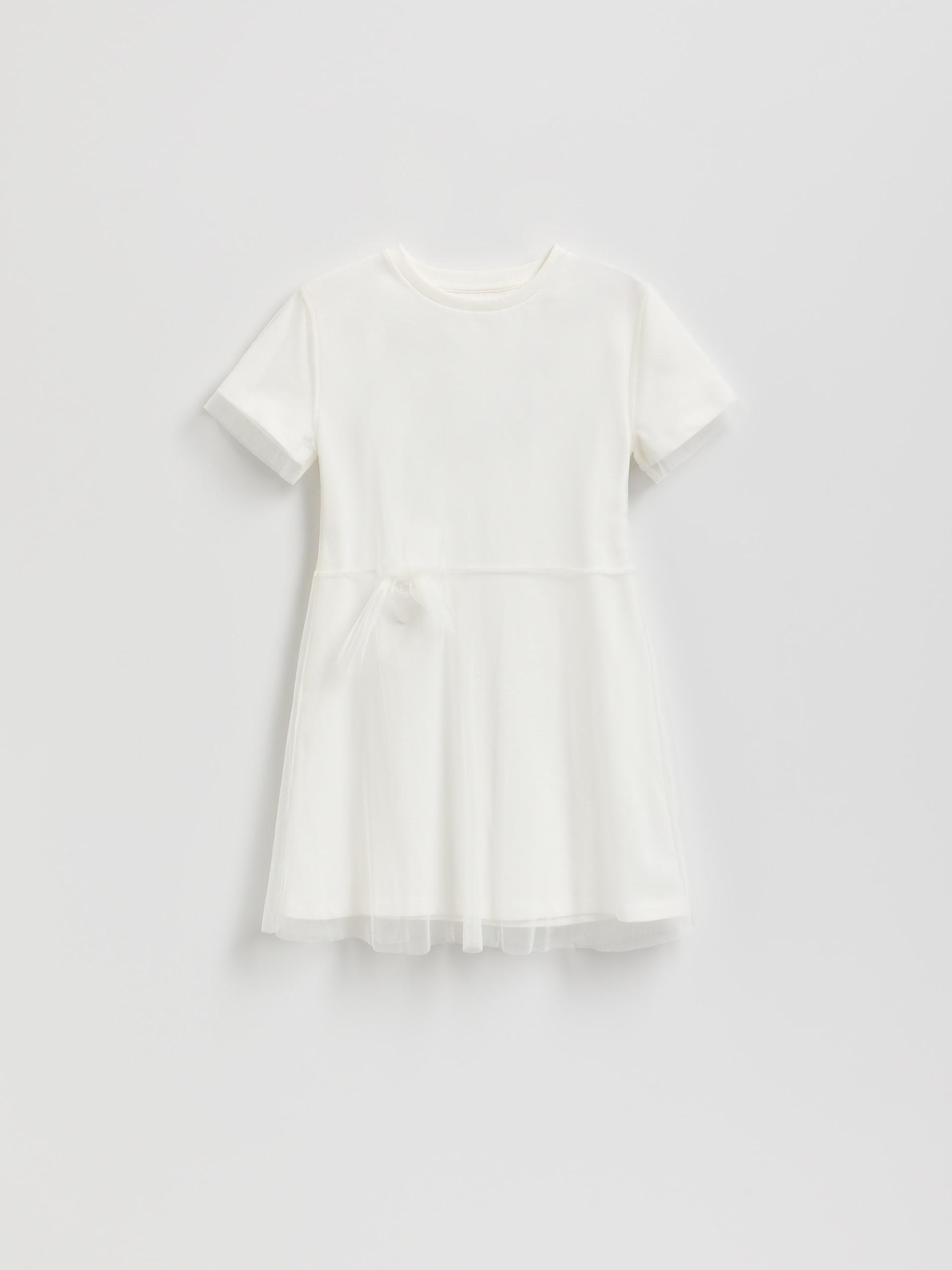 Cream Tulle Dress, Ivory, medium