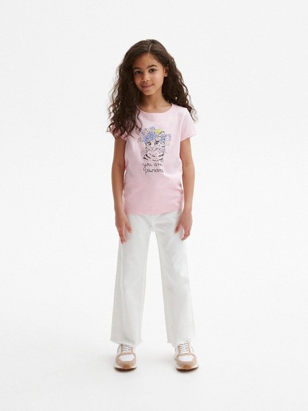 Reserved - Pink T-Shirt With Print, Kids Girls