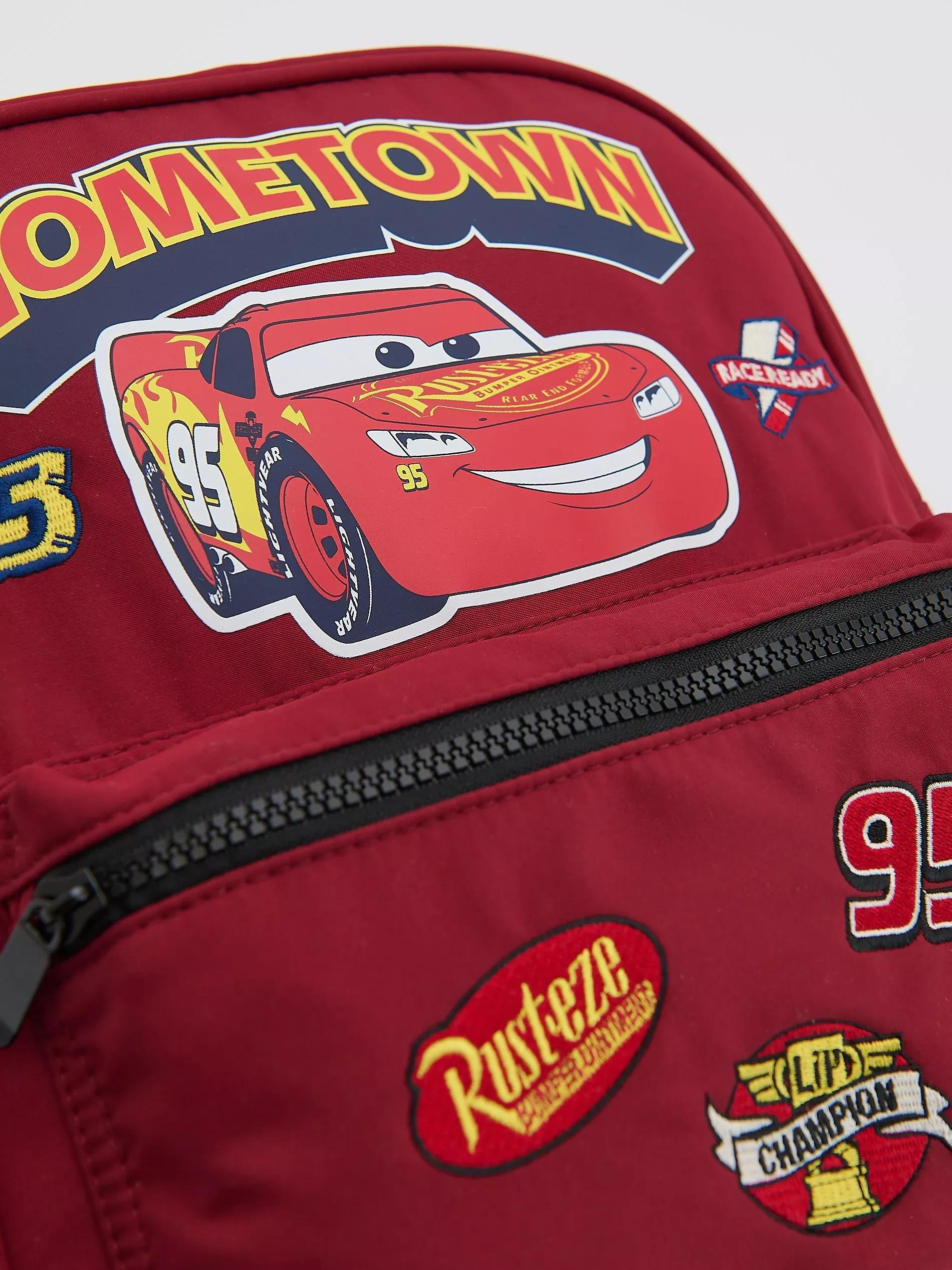 Maroon Cars Backpack, Burgundy, large image number 2