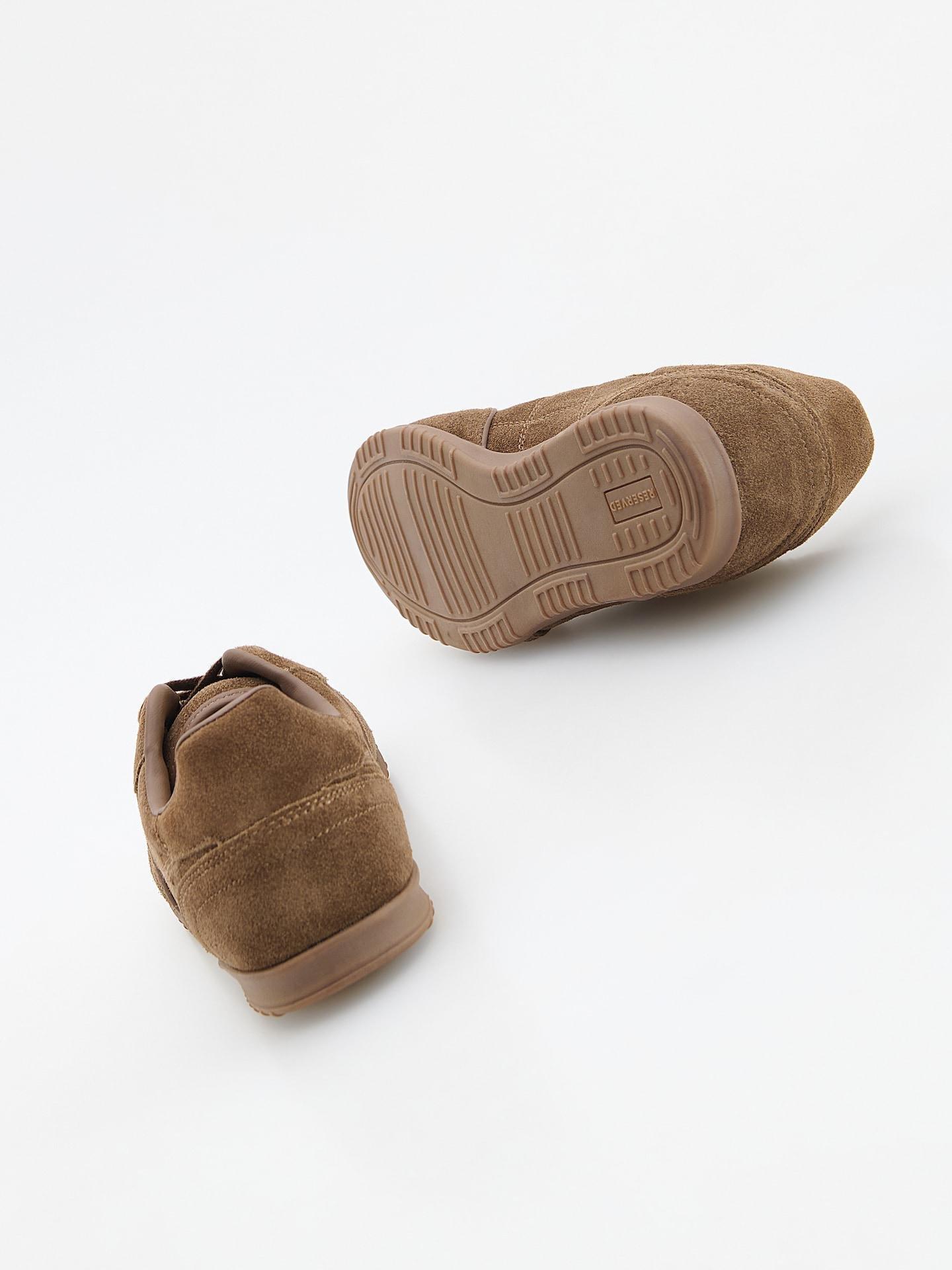 Brown Suede Sneakers, Brown, medium