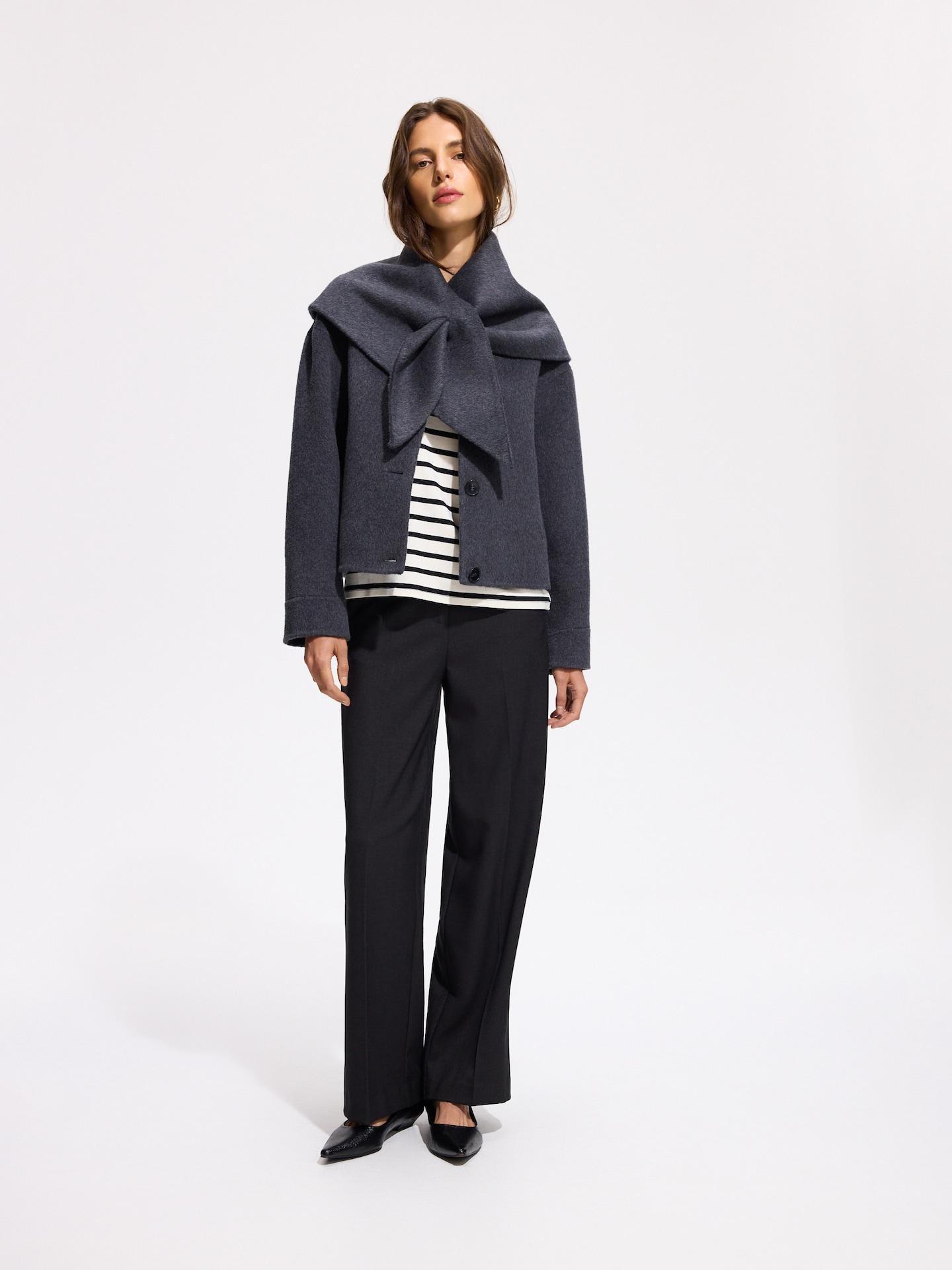 Grey Wool Rich Jacket, Grey, medium