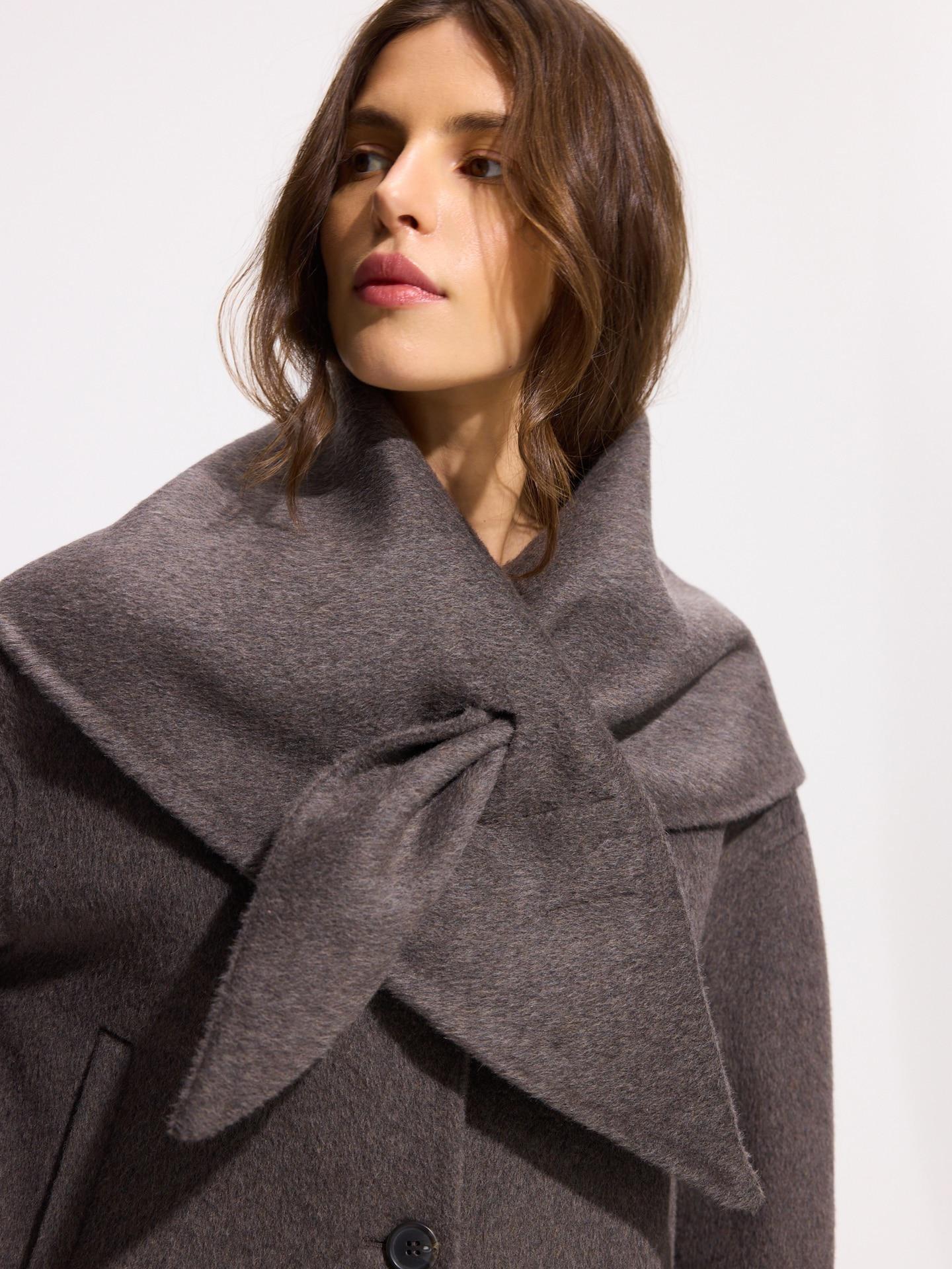 Brown Wool Rich Jacket, Brown, medium