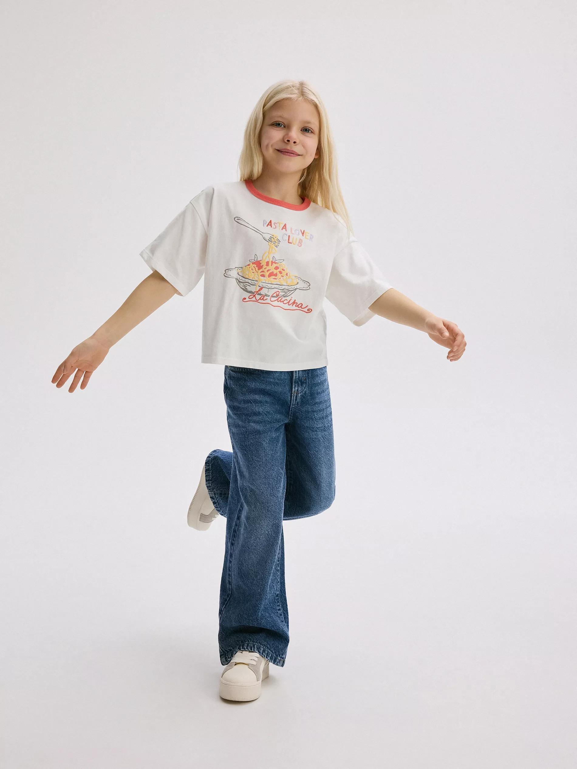 Pink T-Shirt With Applique, , medium