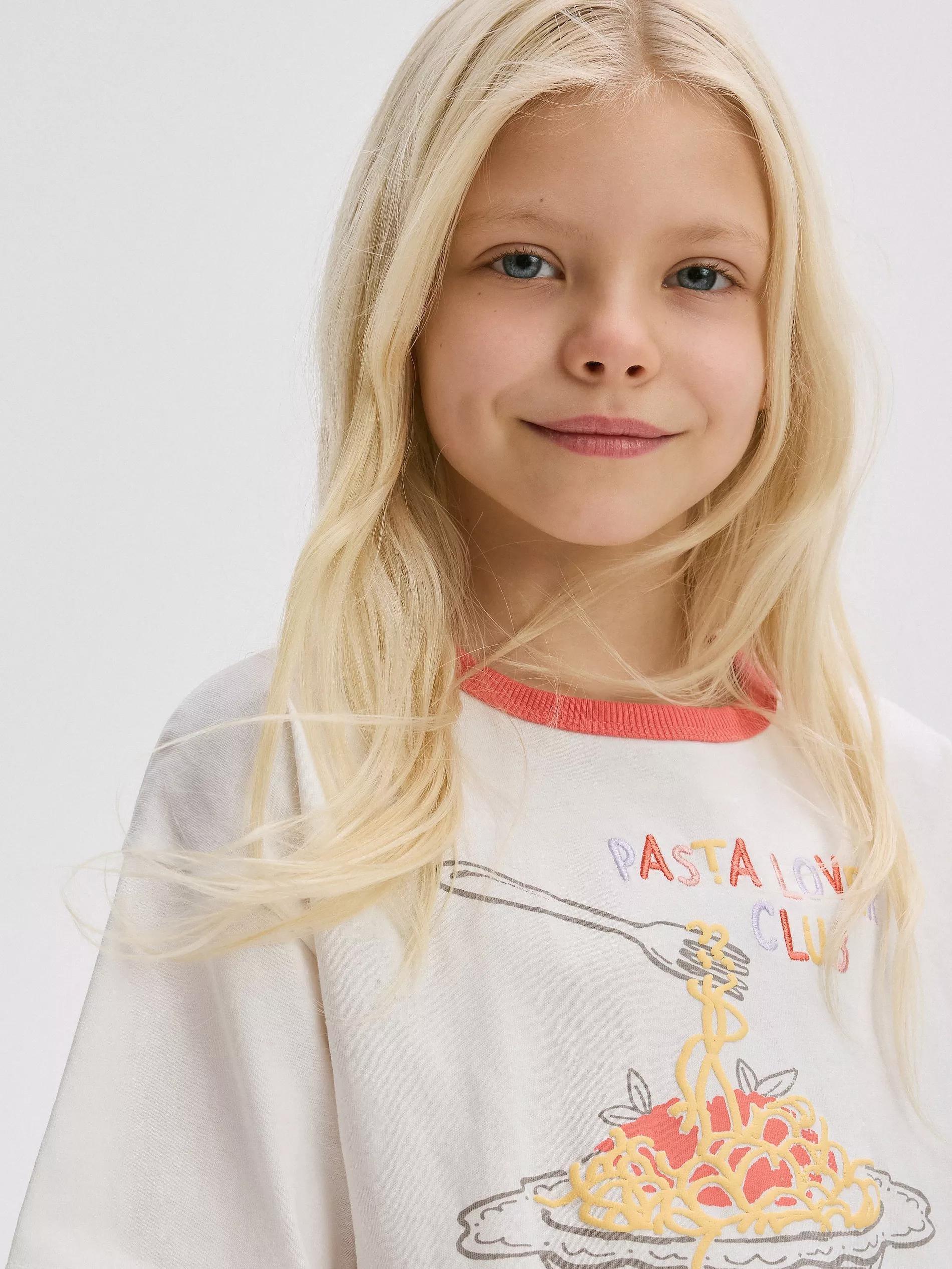 Pink T-Shirt With Applique, , large image number 1