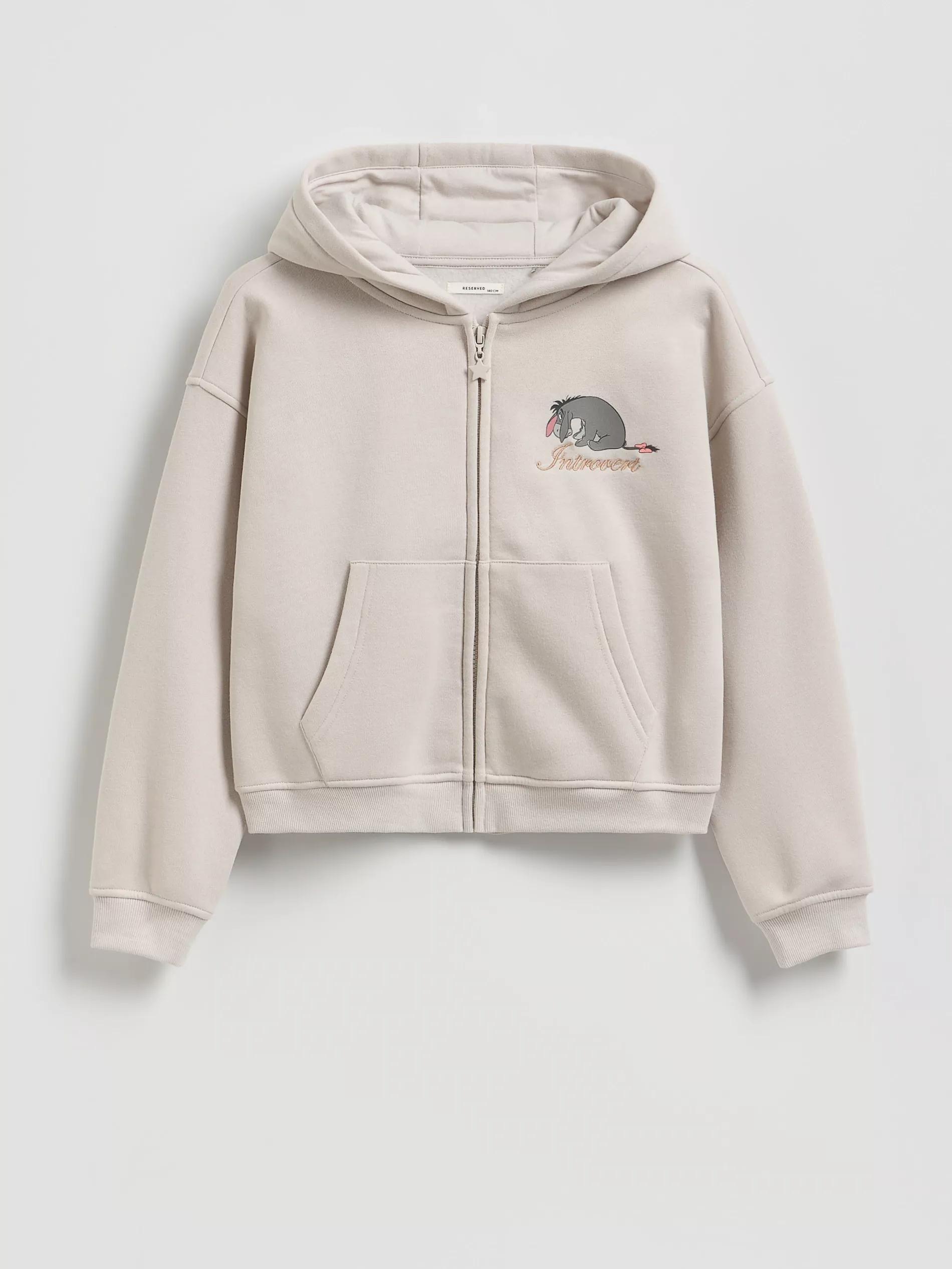 Grey Winnie The Pooh Sweatshirt, Light grey, medium