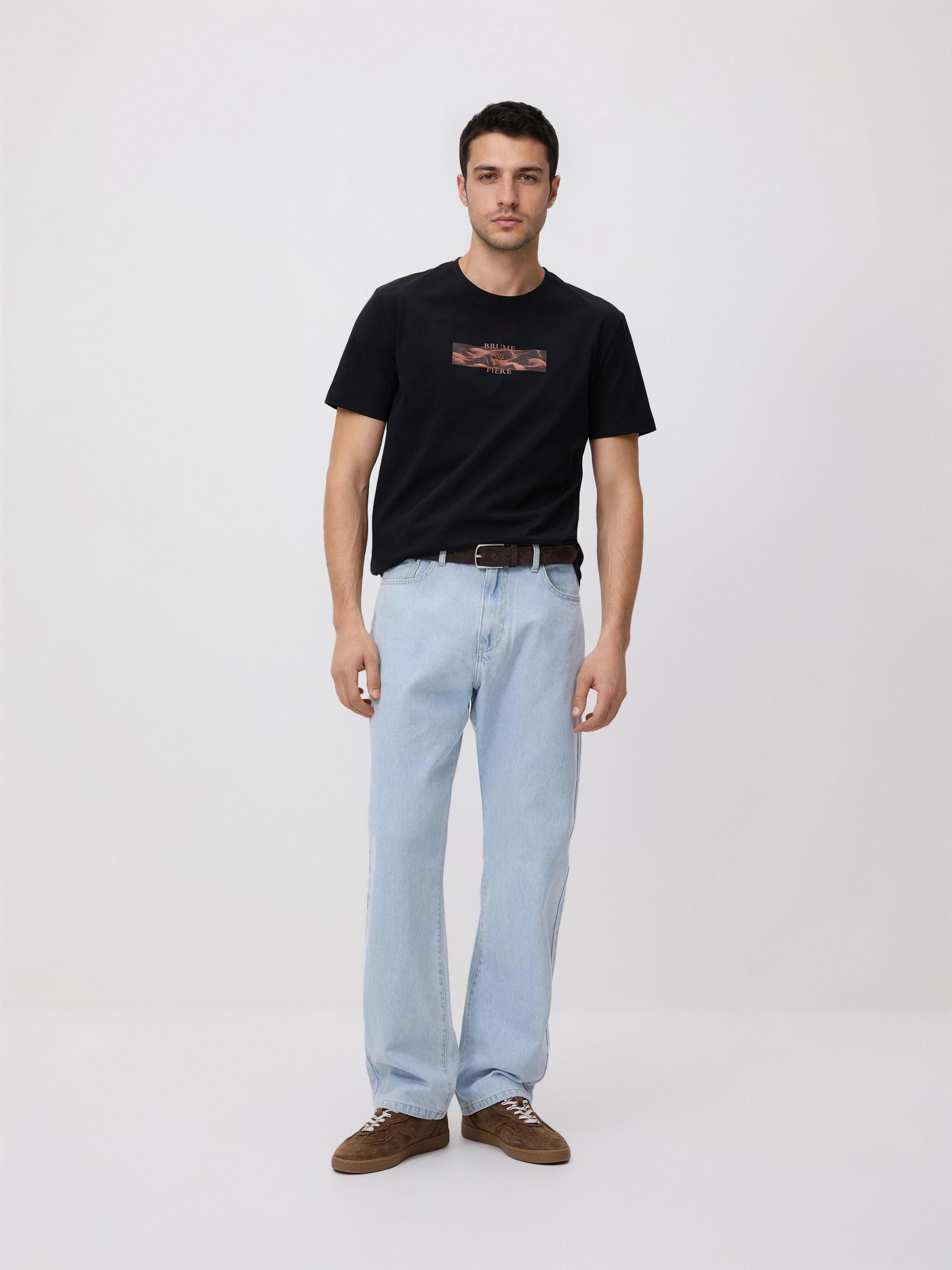 Cream Cotton Set With Print, Black, large image number 0