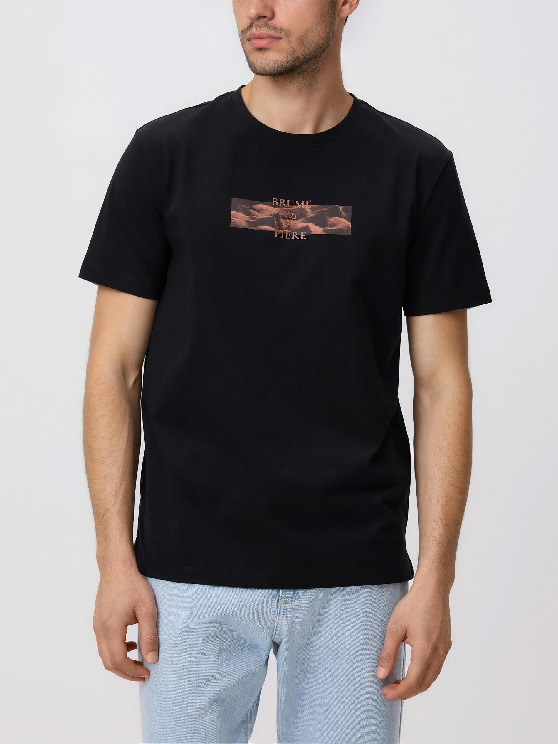 Cream Cotton Set With Print, Black, large image number 1