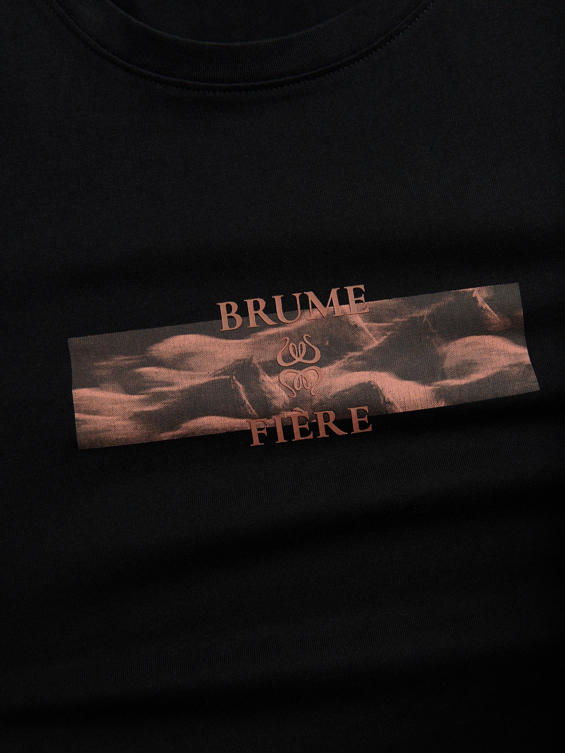 Cream Cotton Set With Print, Black, large image number 5