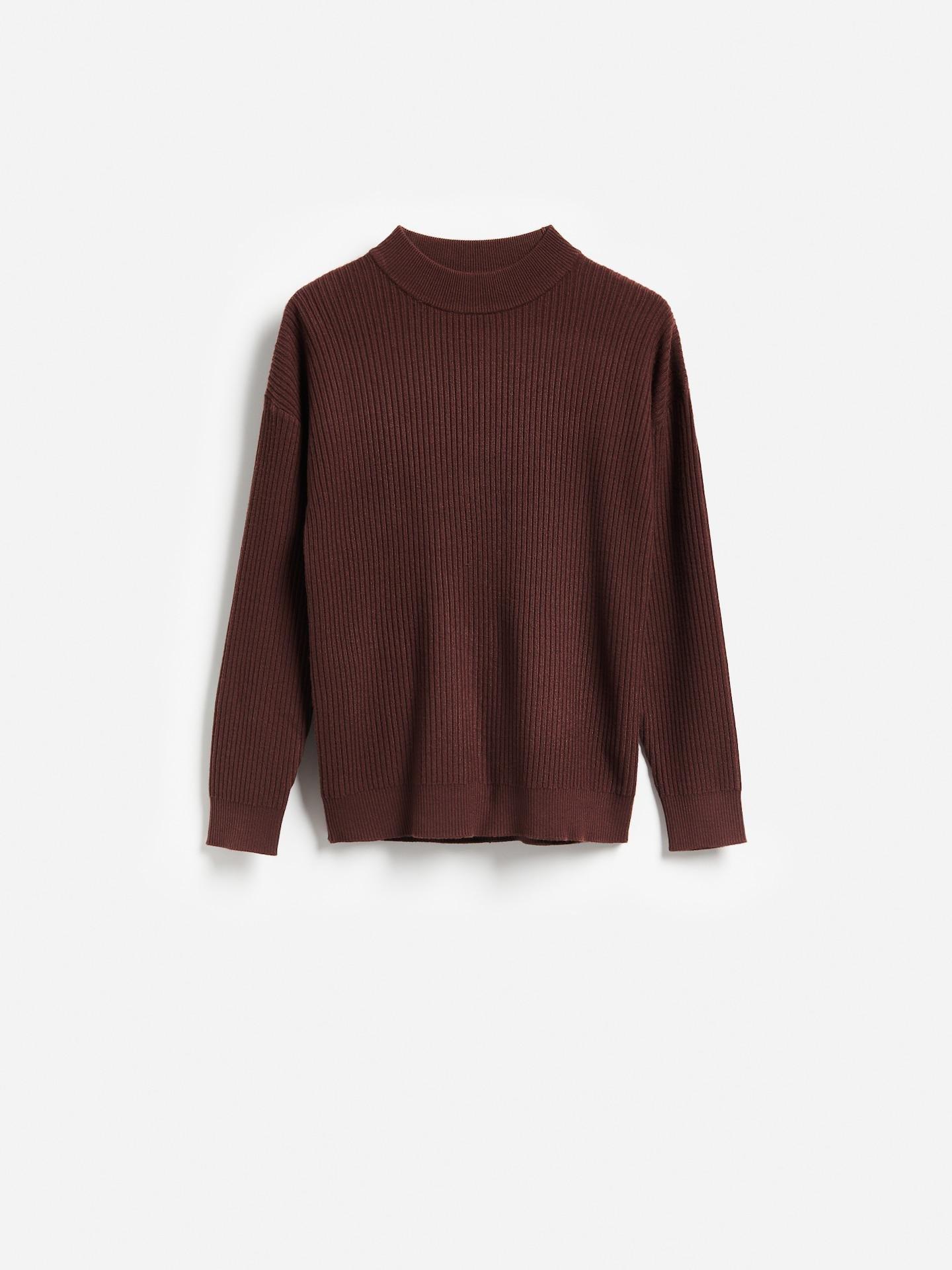Maroon Textured Viscose Sweater, Burgundy, large image number 0